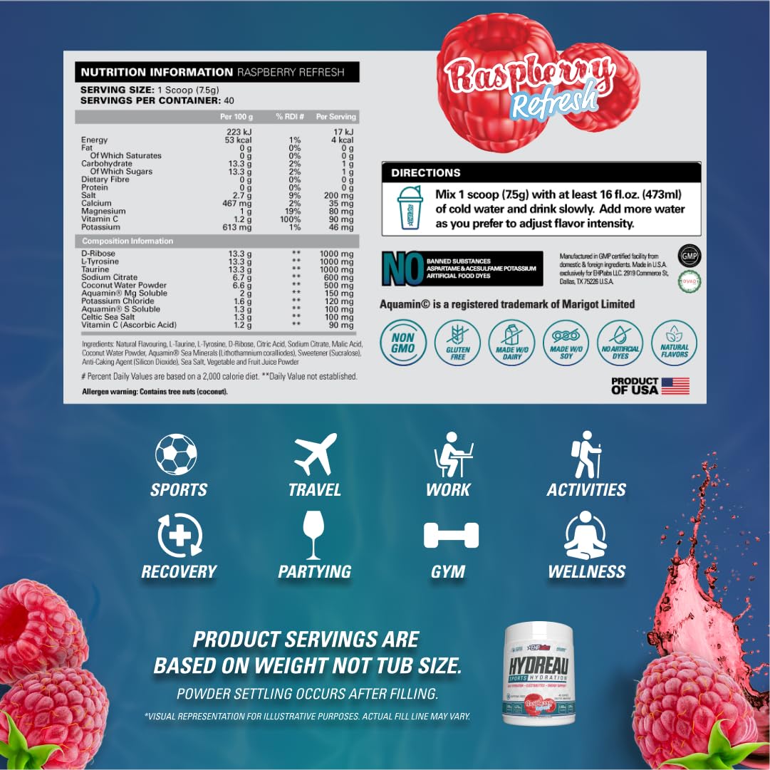 EHP Labs Hydreau - Hydration Powder