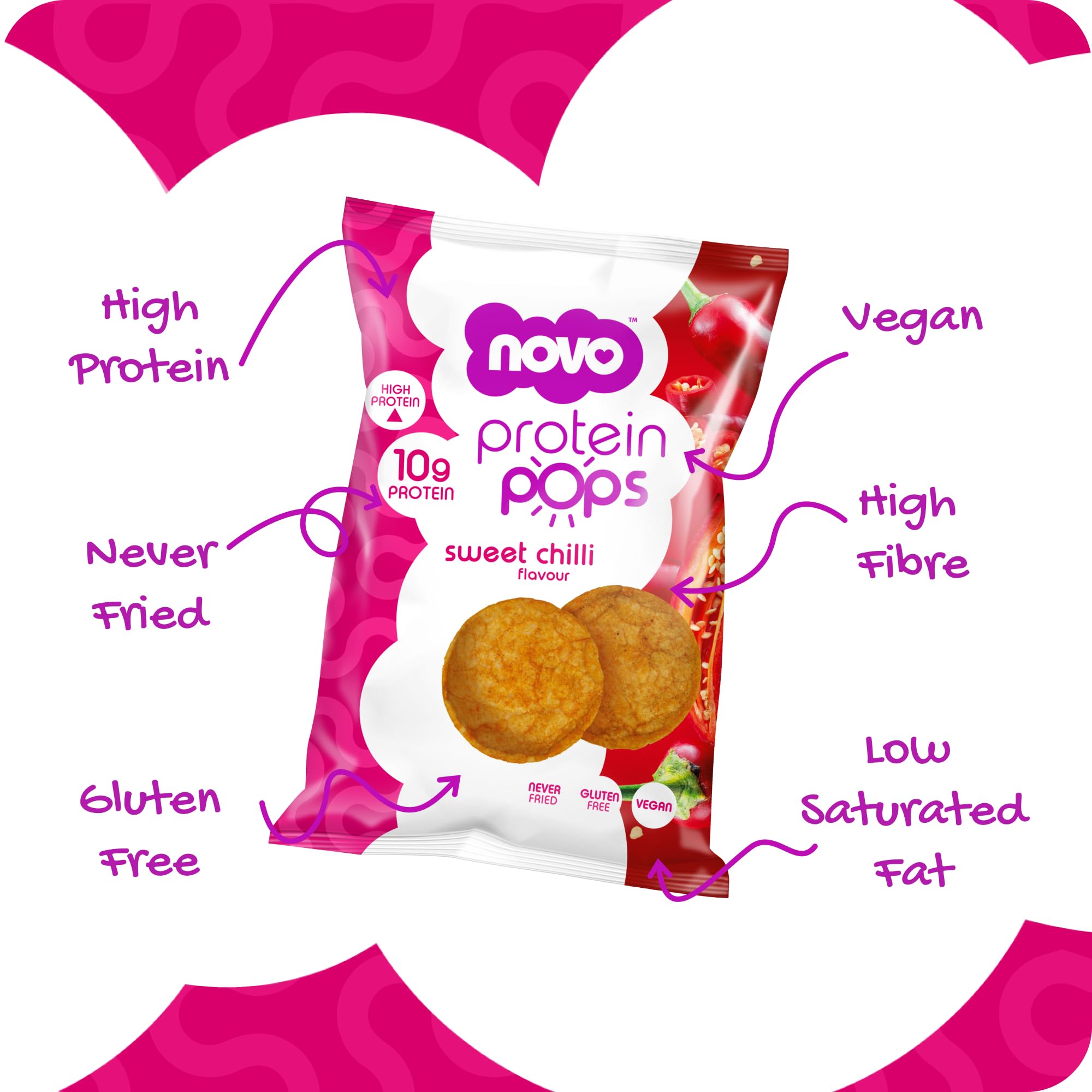 Novo Nutrition Novo Protein Pops - Protein Crisps