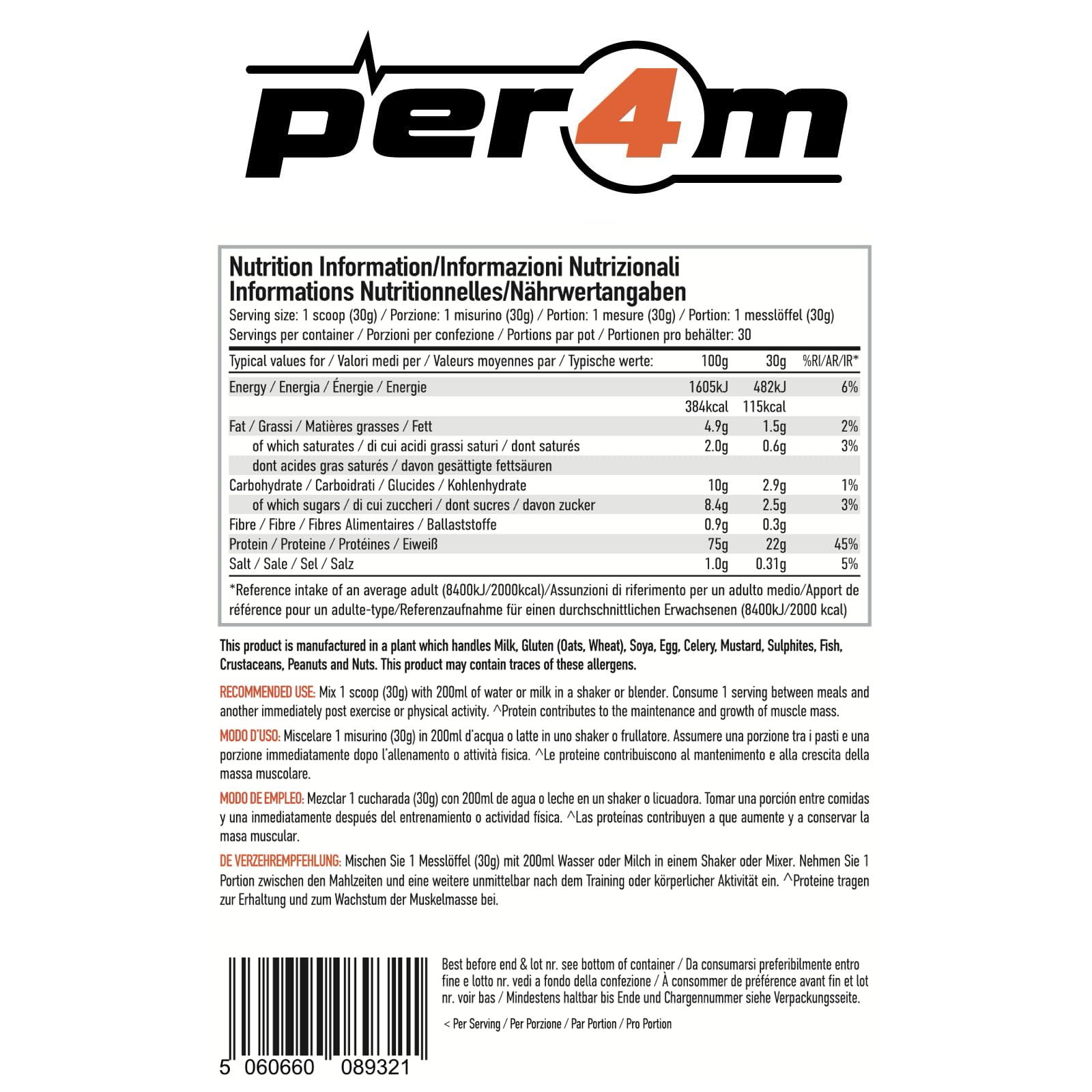 Per4m Advanced Whey Protein - Whey Protein Powder