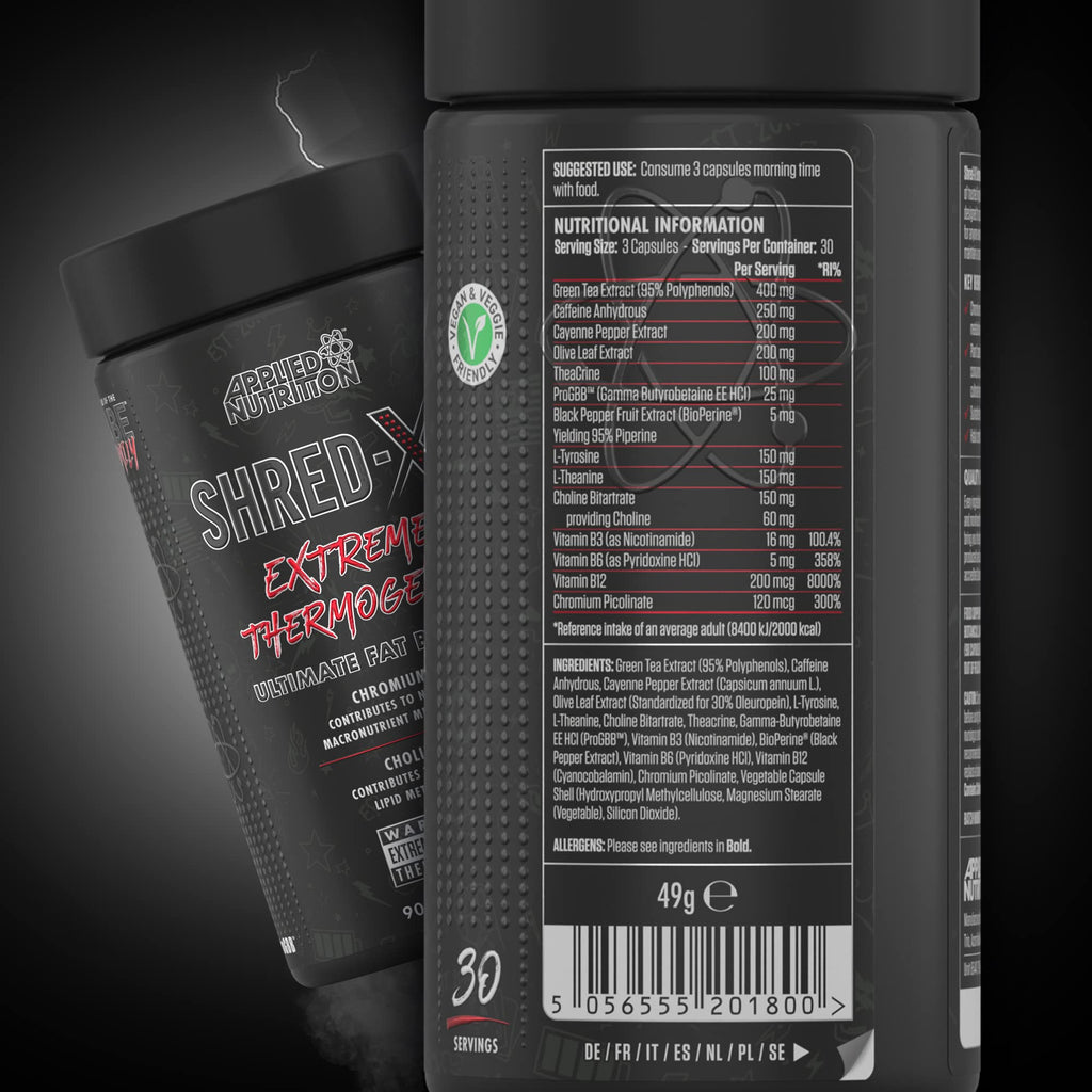 Applied Nutrition ABE (All Black Everything) Shred X - 90 Veg Caps - Fat Burners