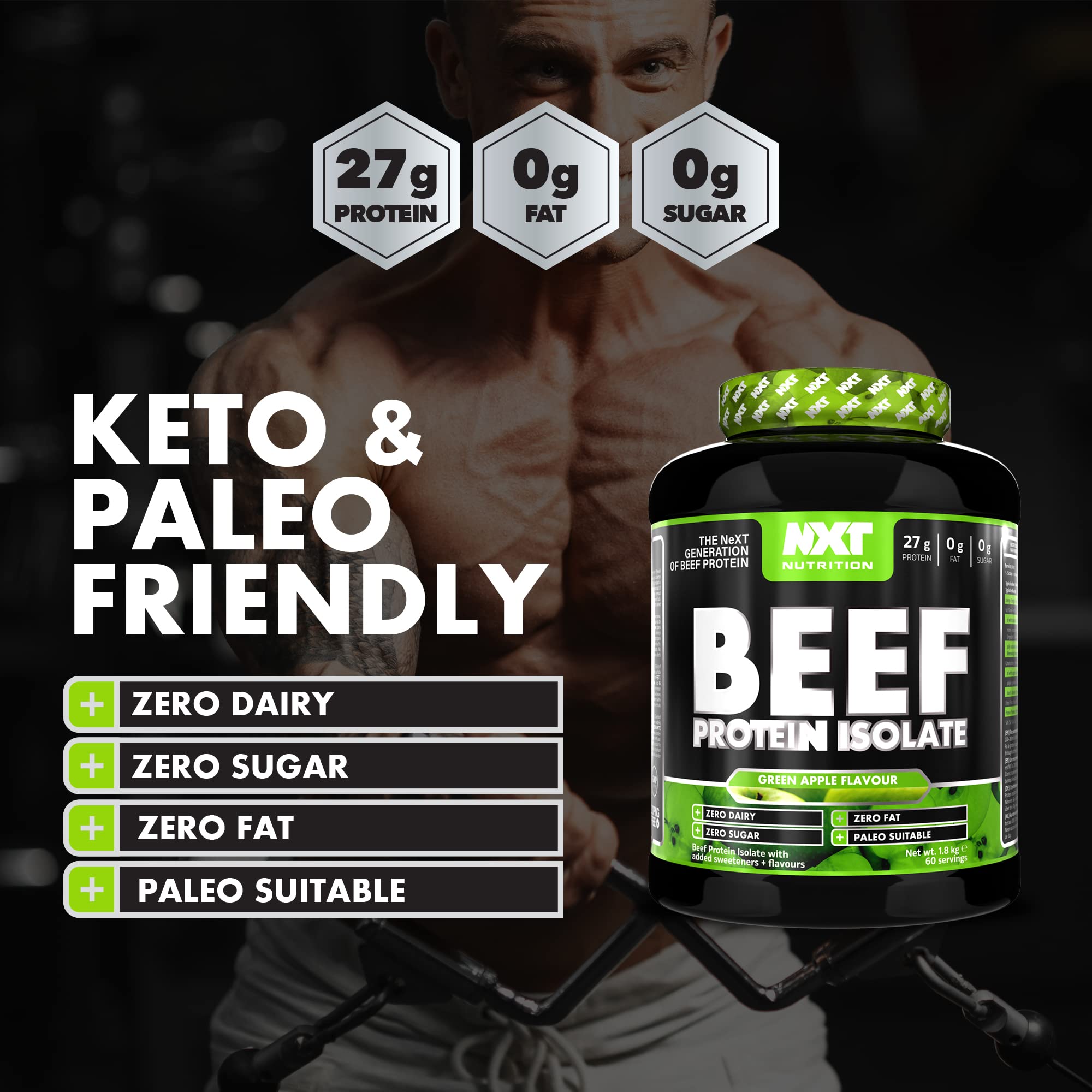 NXT Nutrition Beef Protein Isolate 1.8kg