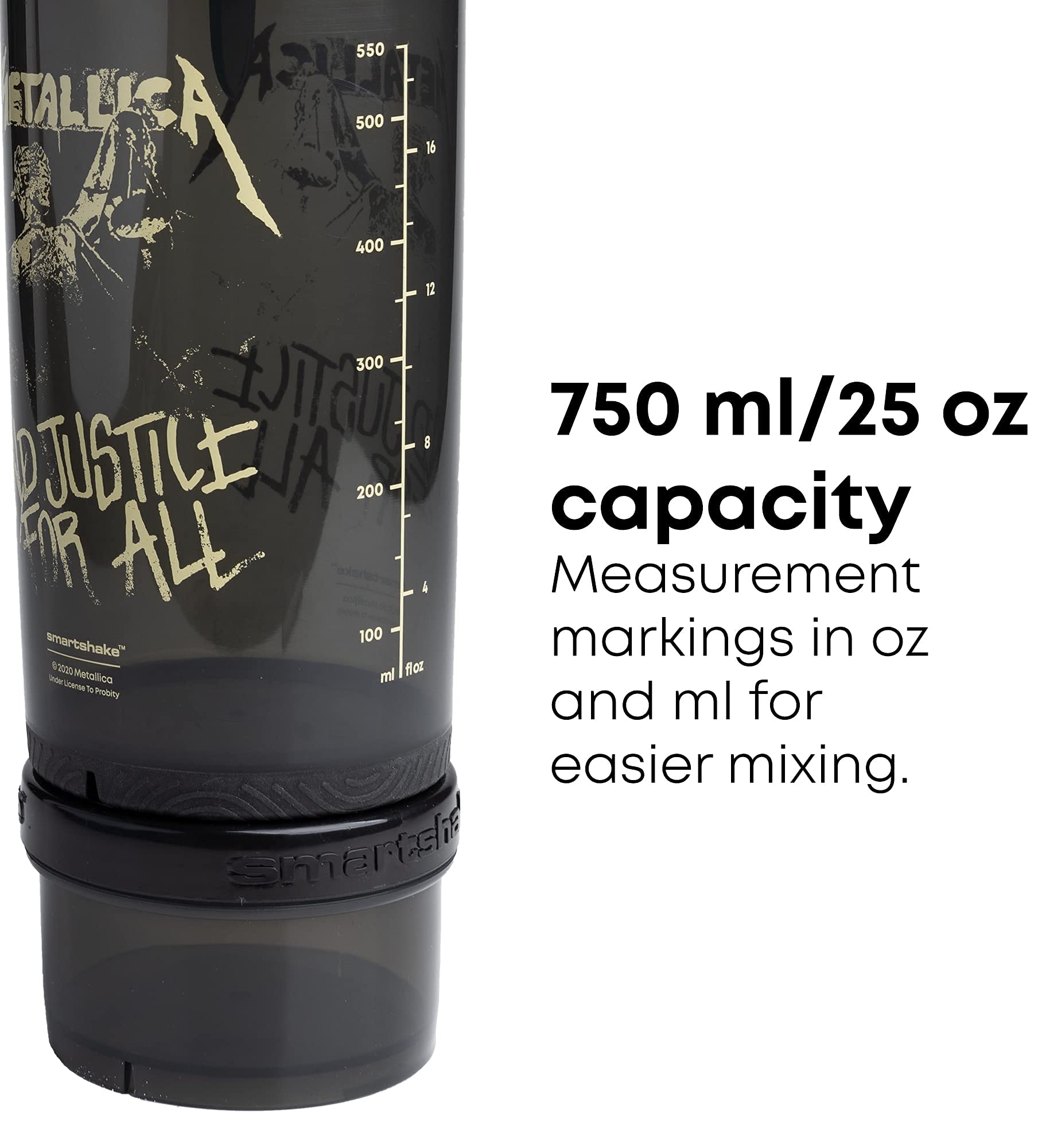 SmartShake Revive Shaker Motorhead - 750ml - Shaker Bottle (Less Than 2 Litres)