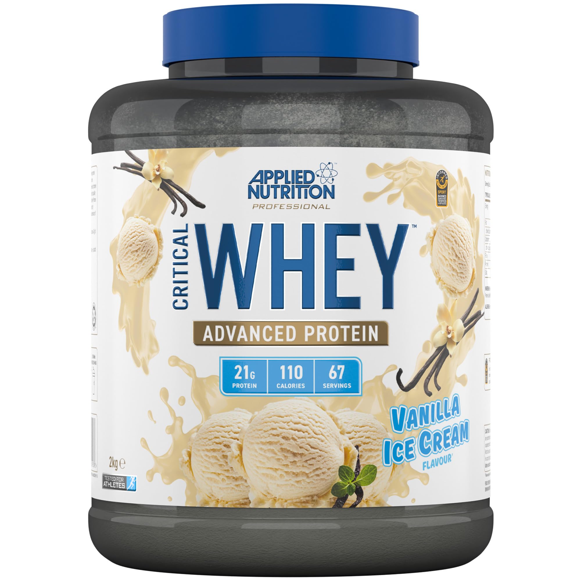 Applied Nutrition Critical Whey - 2kg / Vanilla Ice Cream - Whey Protein Powder