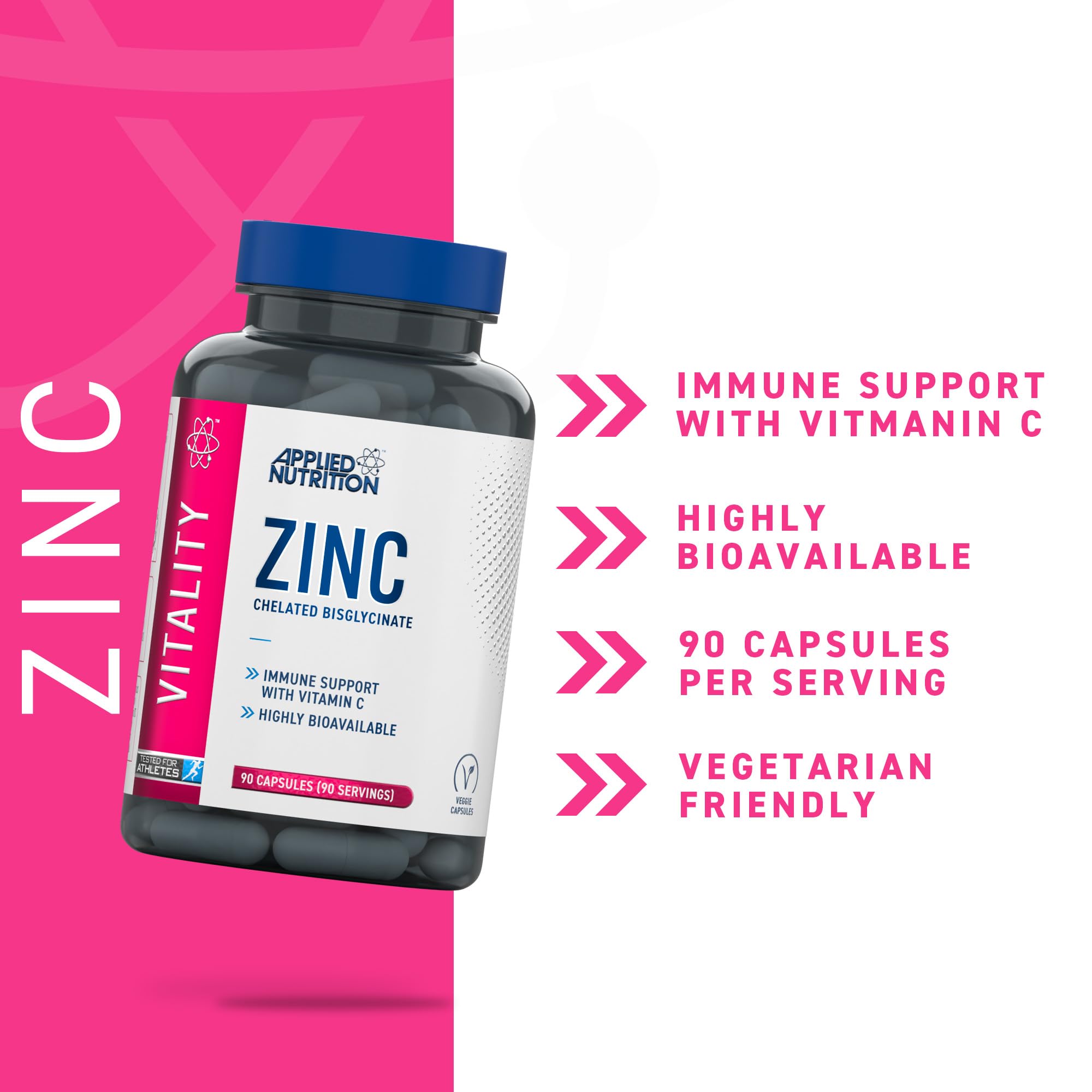 Applied Nutrition VITALITY Zinc 90 Veg Caps