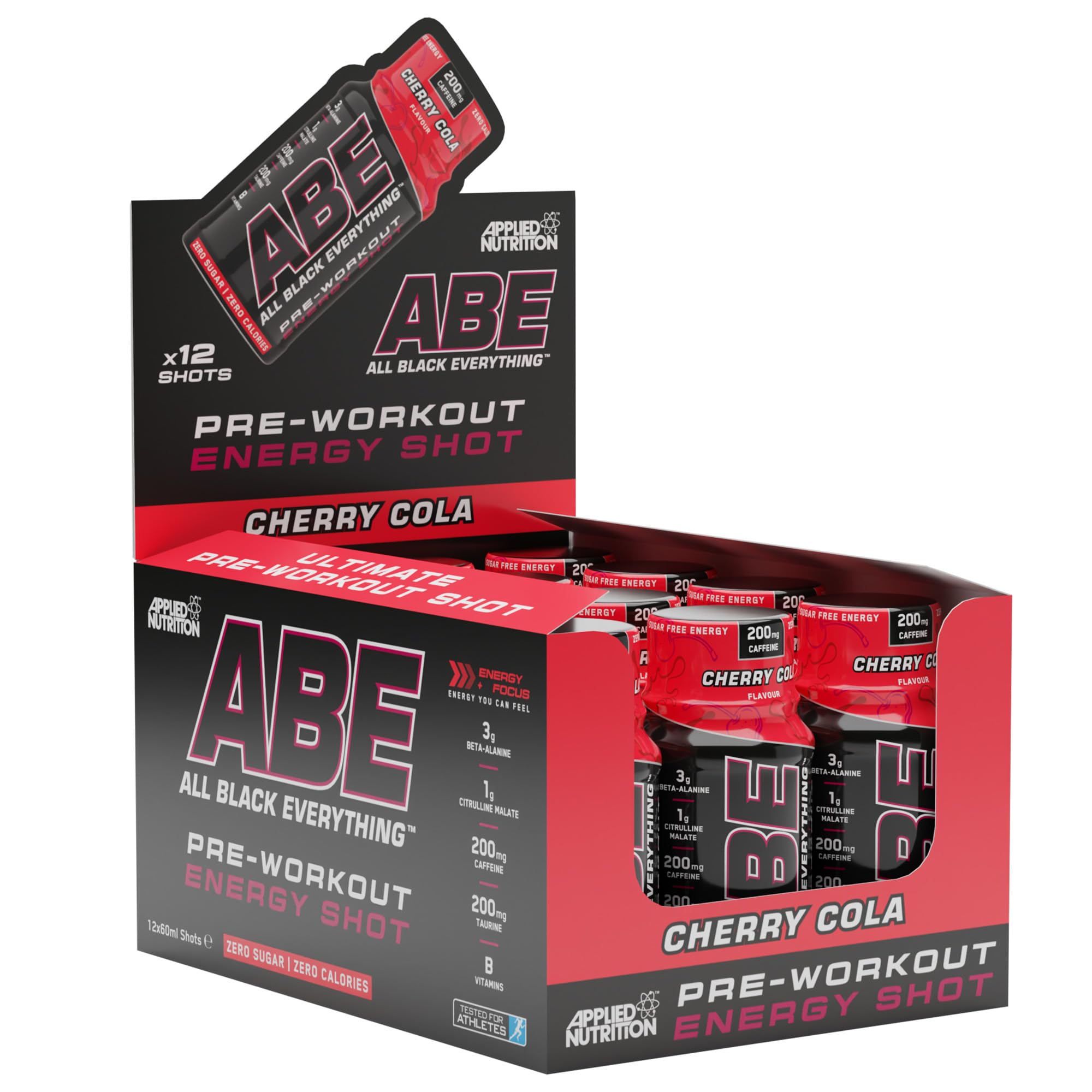 Applied Nutrition ABE (All Black Everything) Shots - 12x60ml / Cherry Cola - British Brands