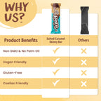 The Skinny Food Co Skinny Duo Bar - 12x60g / Salted Caramel - Protein Bars