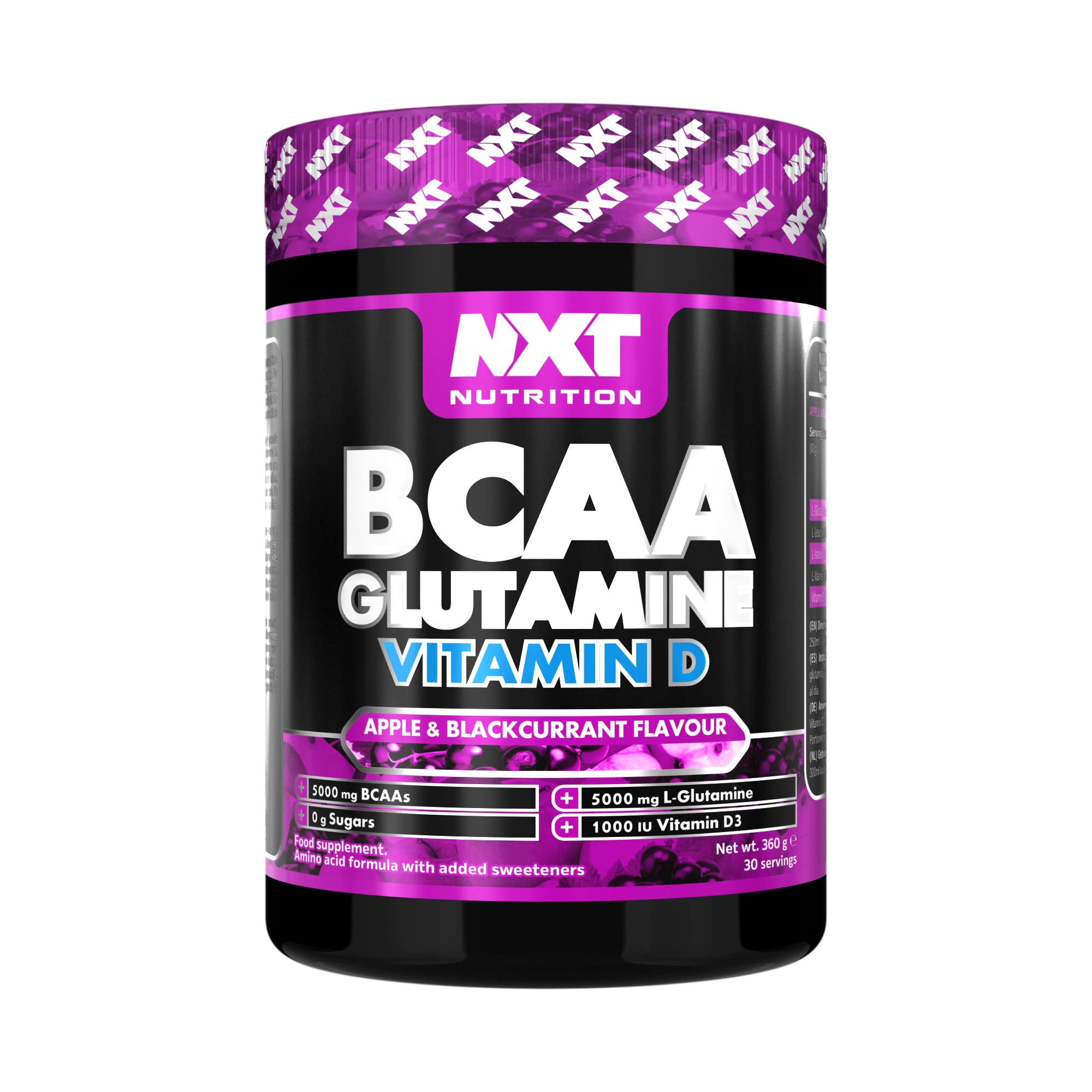 NXT Nutrition BCAA, Glutamine & VIt D 360g