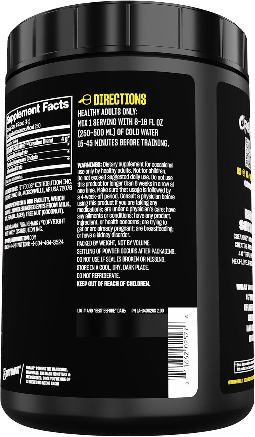 Mutant Creakong - 300g - Creatine Powder