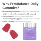 Purple Nutriburst Fembalance container with dong quai for hormonal balance and women’s health