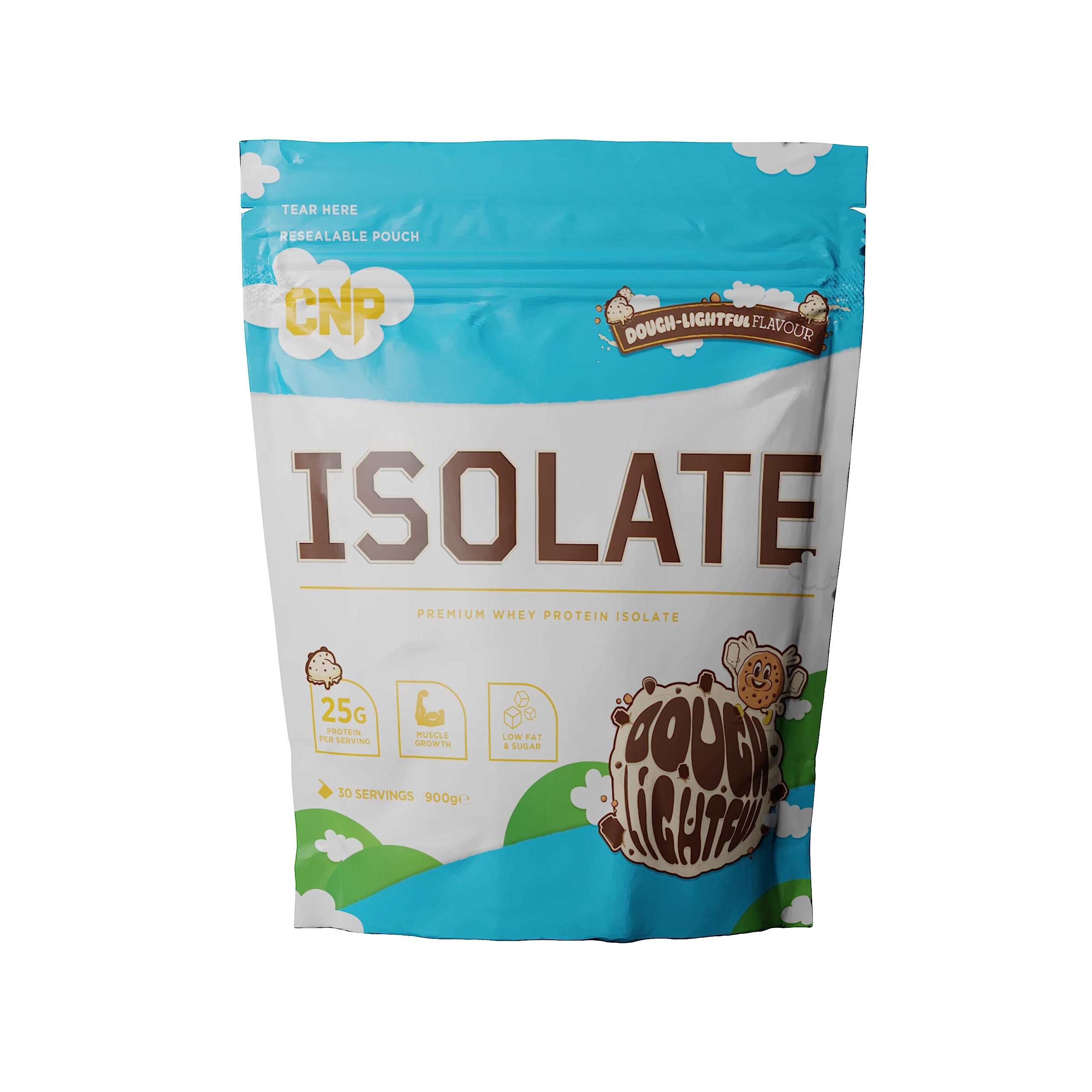 CNP Isolate pouch with Dough-Lightful Flavor, 25g whey protein isolate, essential amino acids