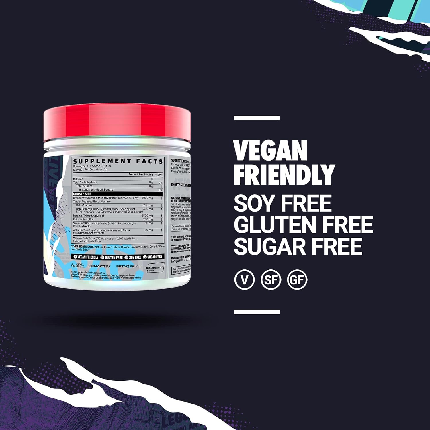 Ghost Size v2 - 375g / Natty - Creatine Powder
