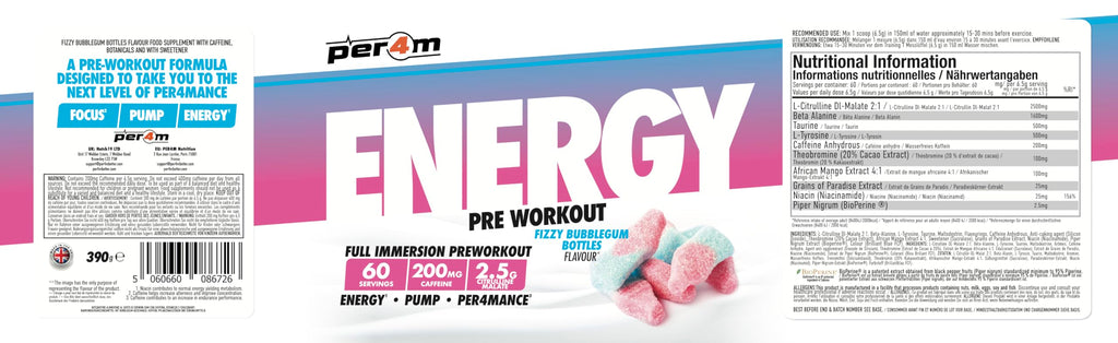 Per4m Energy Pre Workout - Pre-Workout Powder
