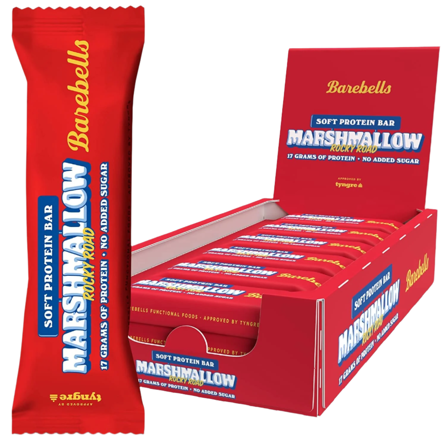 Barebells Soft Protein Bar - 12x55g / Marshmallow Rocky Road - Protein Bars