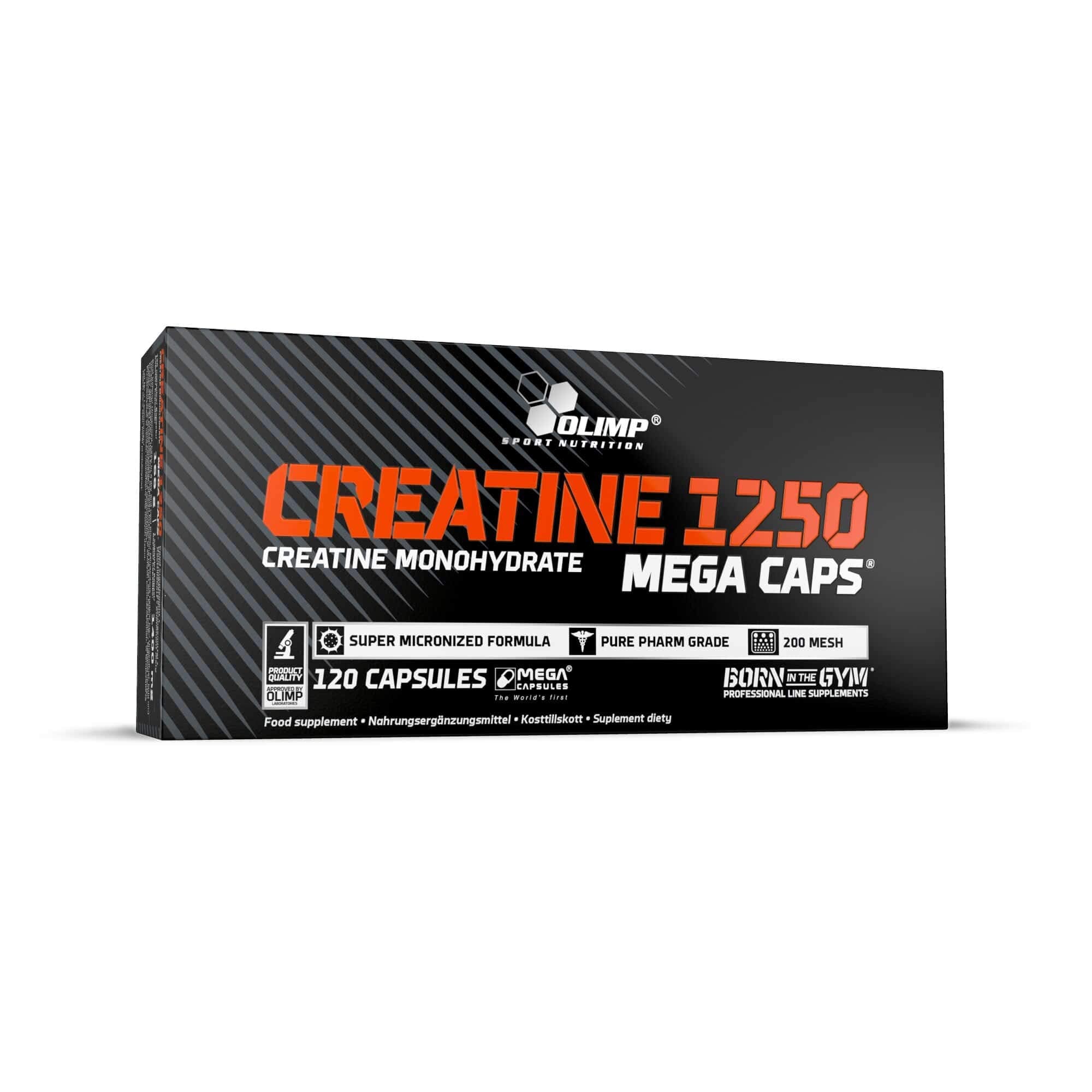 Olimp Sport Nutrition Creatine Mega Caps - 120 Caps - Creatine Capsules