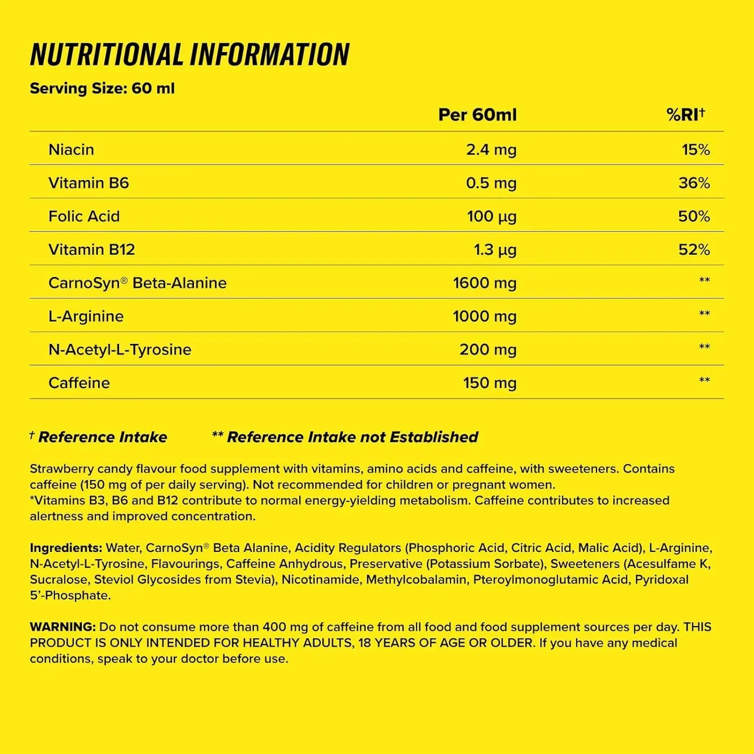 Cellucor C4 Original Pre-Workout Shot - 12x60ml / Millions Strawberry - Pre-Workout Shots