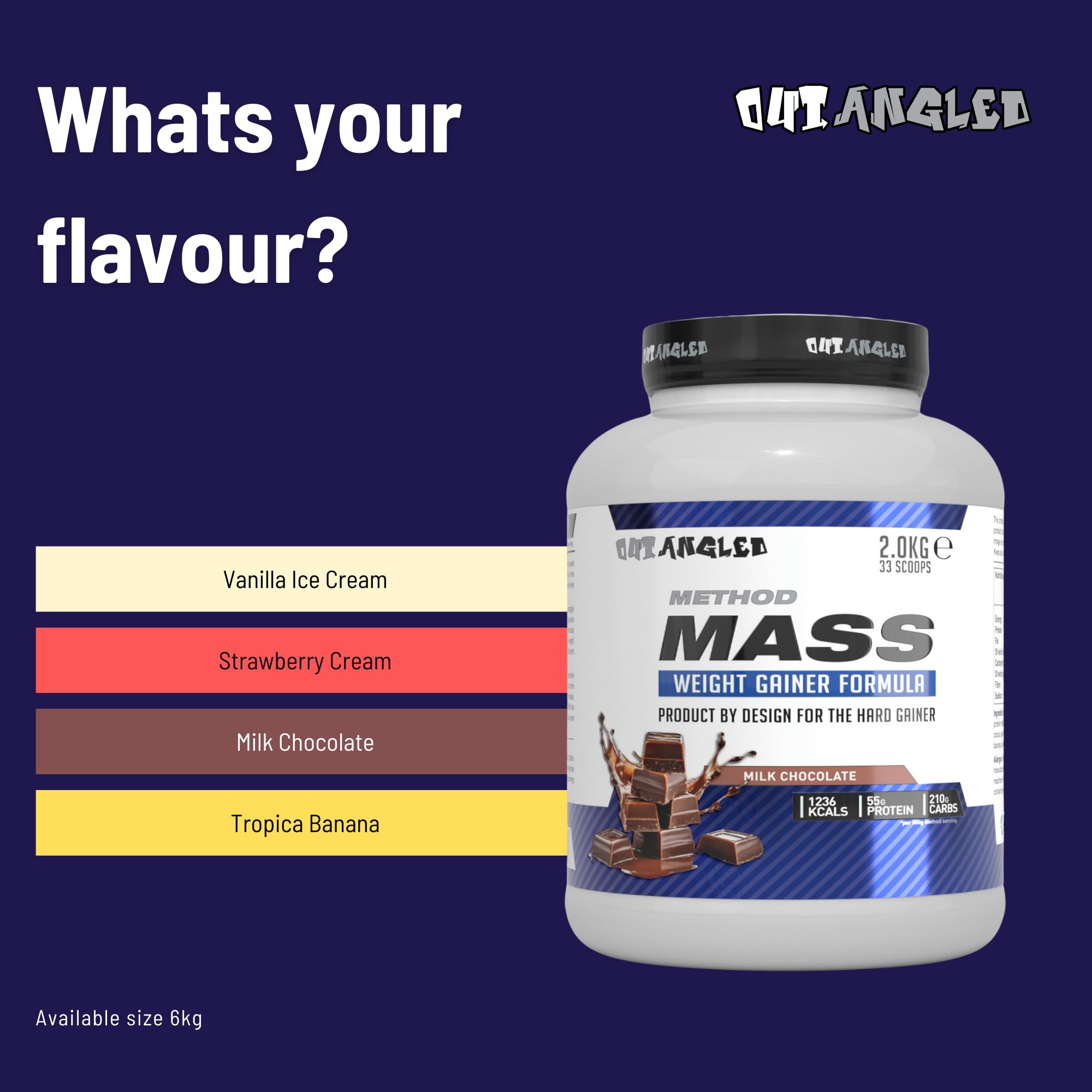 Outangled Method Mass - Weight Gainer Powder