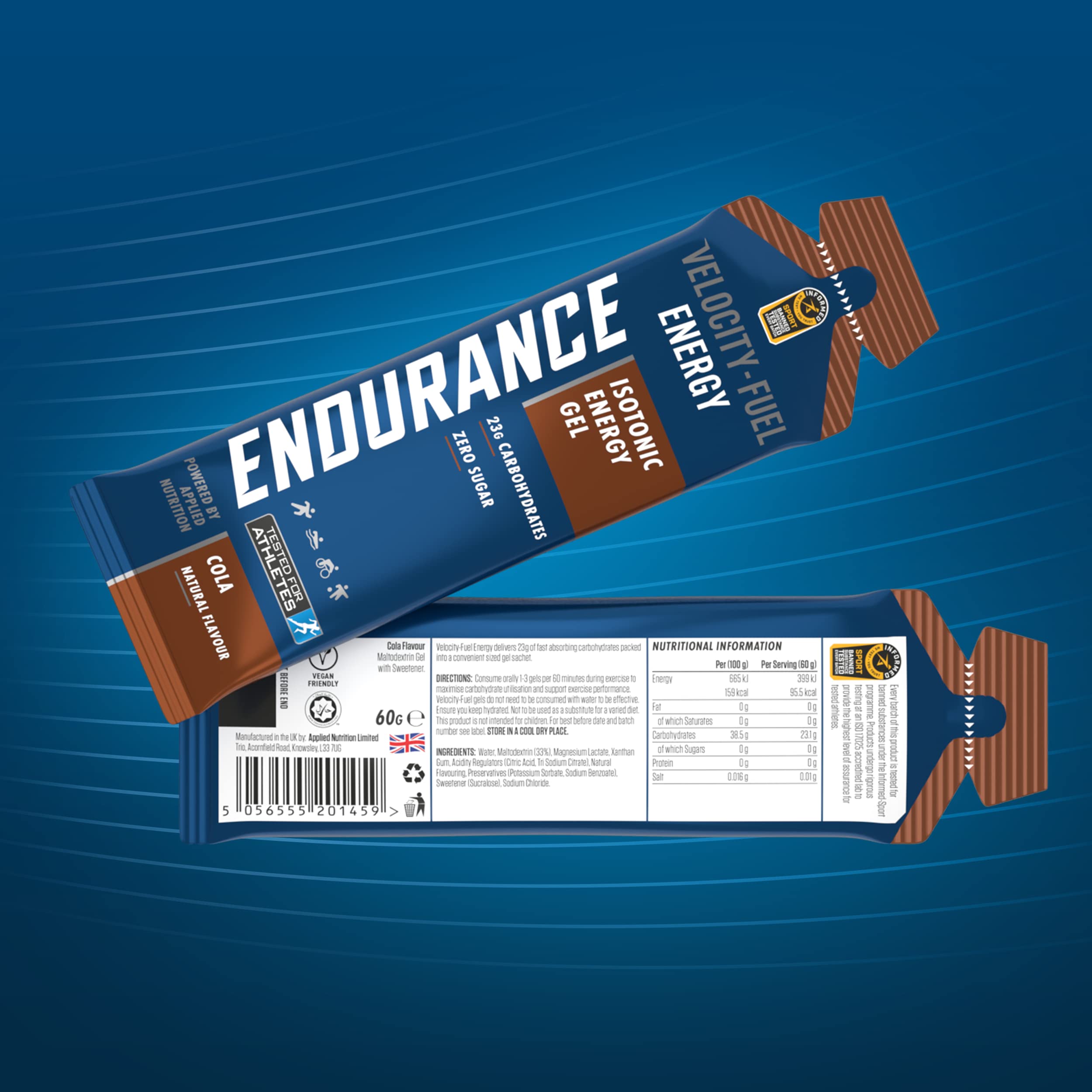 Applied Nutrition Endurance Velocity Sprint Gel - Energy Gels
