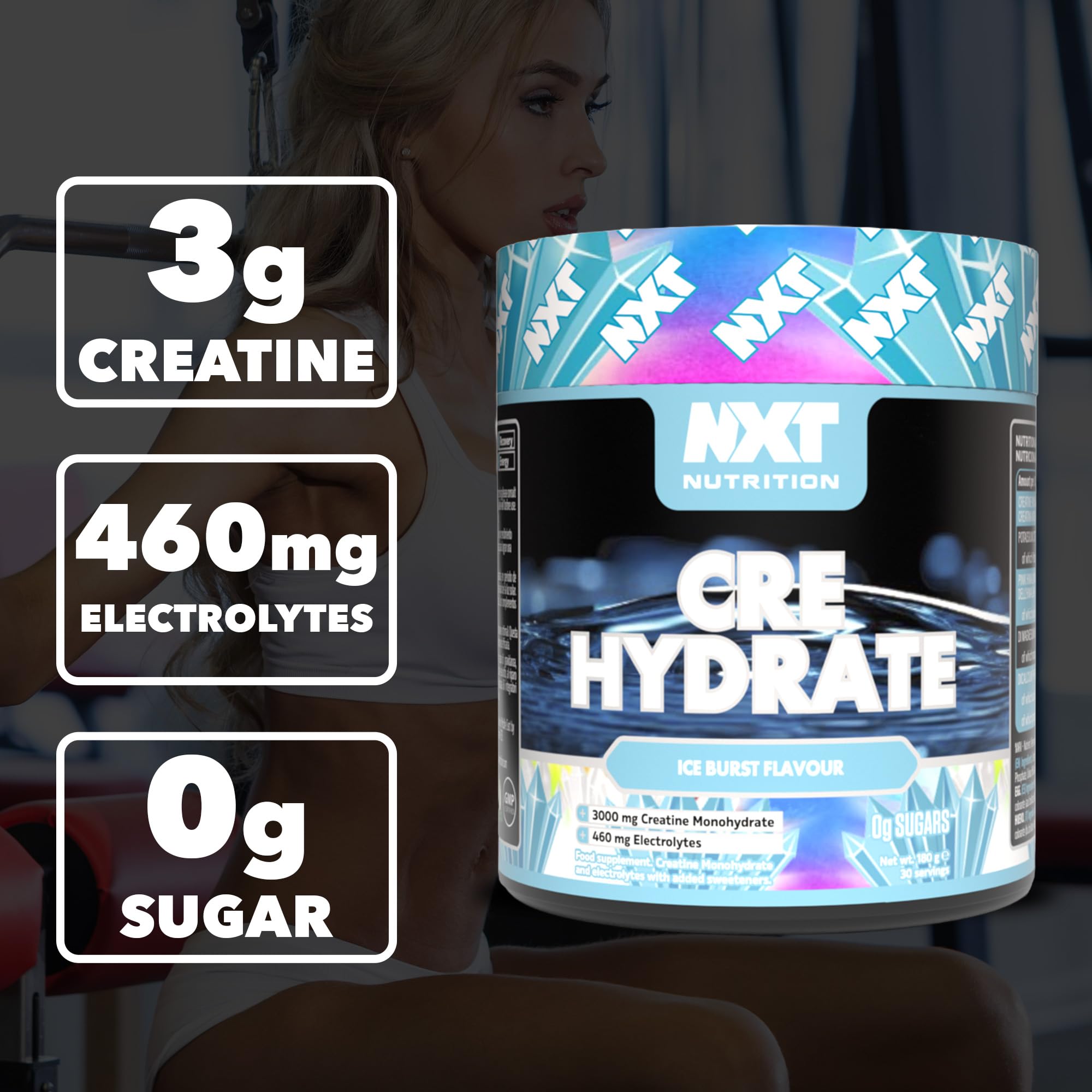 NXT Nutrition CRE Hydrate 180g