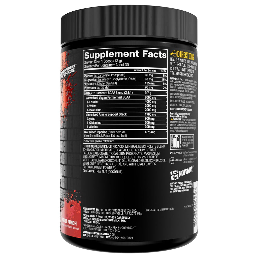 Mutant Hardcore BCAA 390g Watermelon
