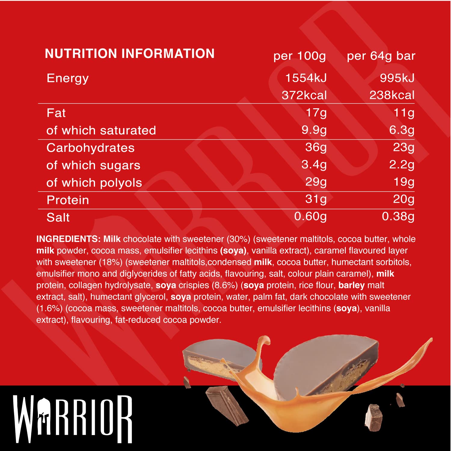 Warrior Crunch Bars - Protein Bars