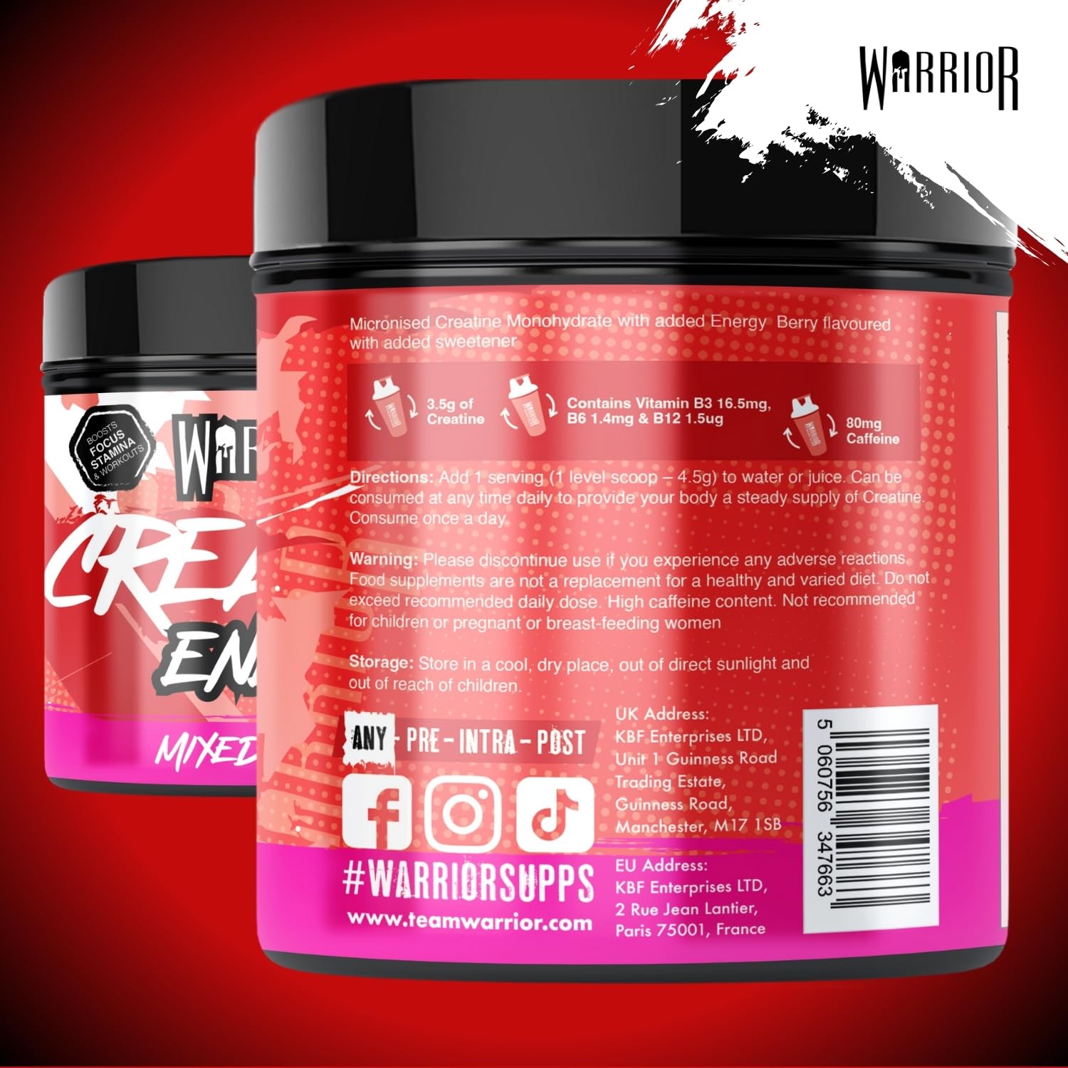 Warrior Creatine Plus Energy - Creatine Powder