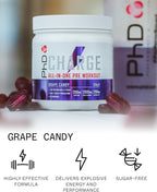 PhD Nutrition Charge Pre-Workout Powder 300g