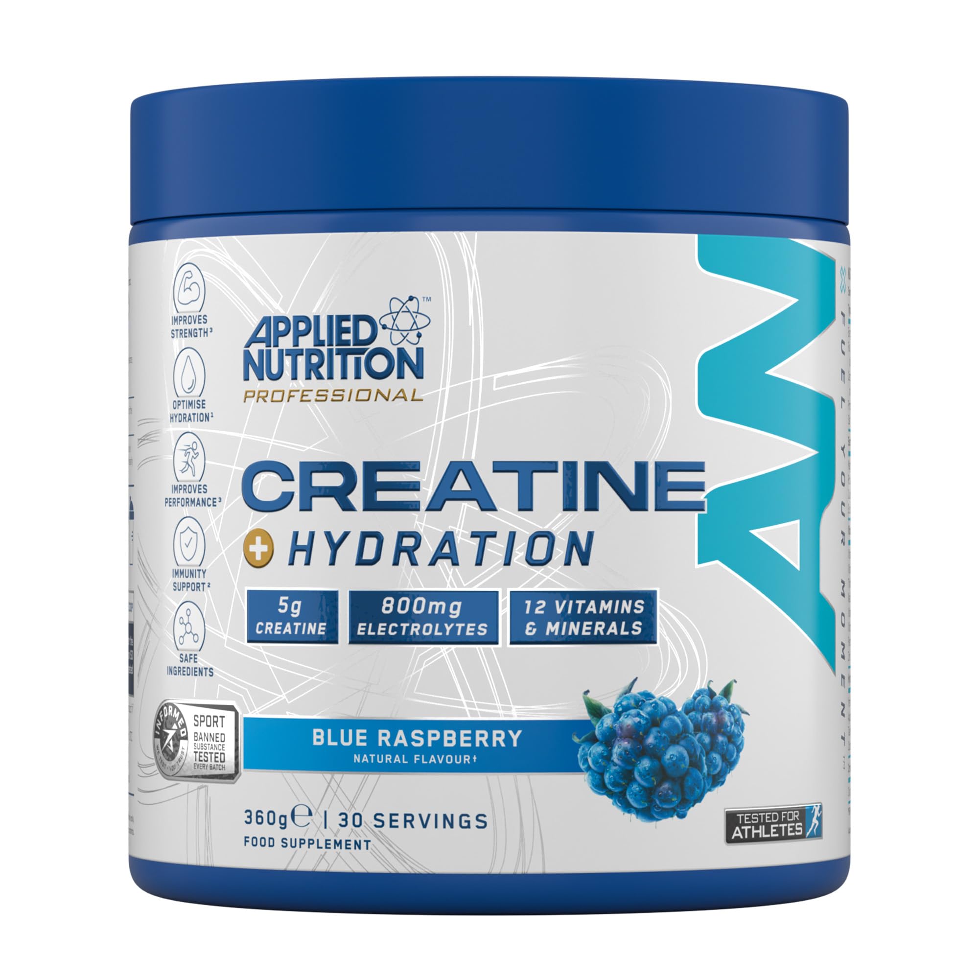 Applied Nutrition Creatine + Hydration - 360g / Blue Raspberry - Recovery REC001