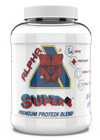 Alpha Neon SUPER 4 - Protein Blend Powder (Whey Protein Concentrate Whey Protein Isolate Calcium Caseinate Micellar