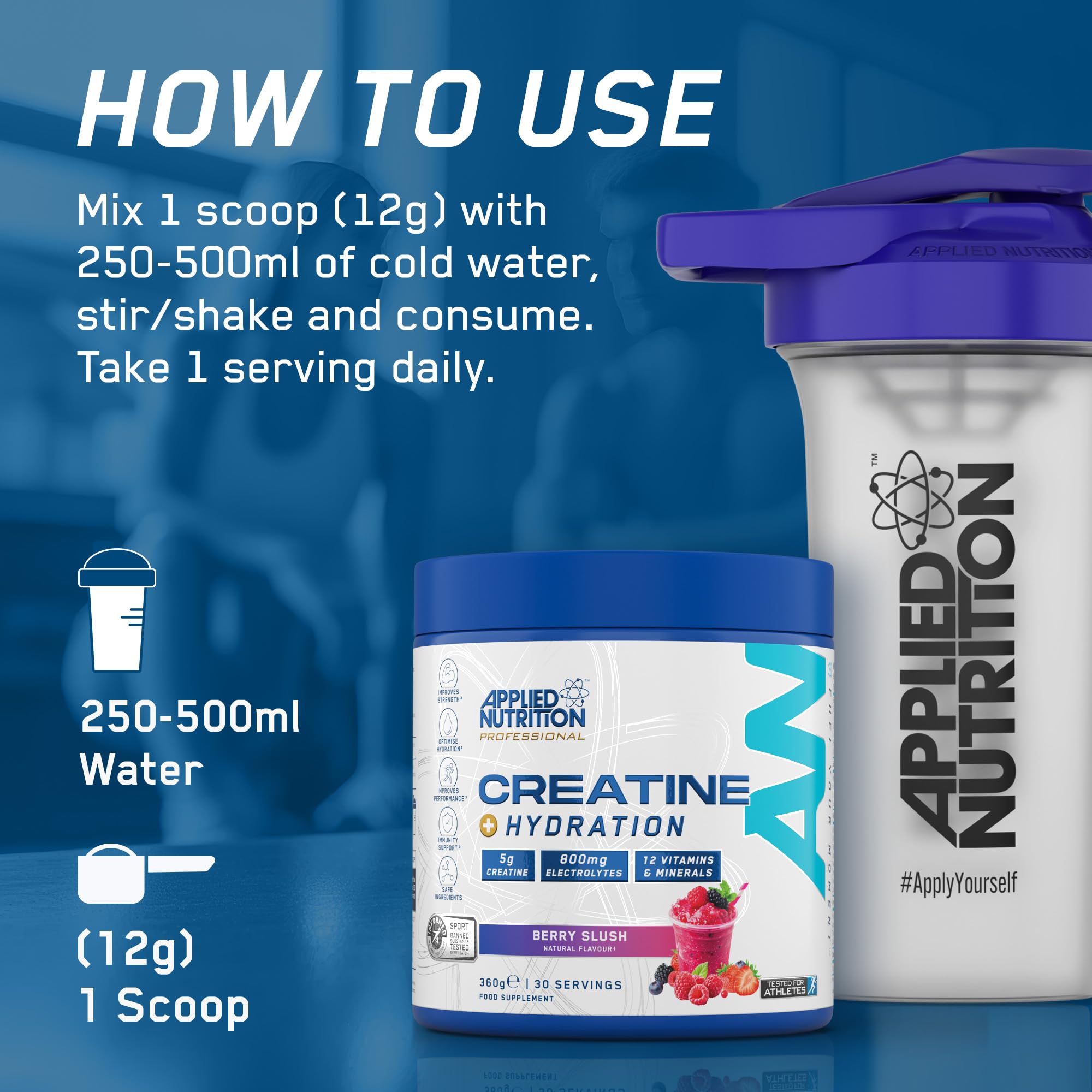 Applied Nutrition Creatine + Hydration - Recovery REC001