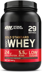 Optimum Nutrition Gold Standard 100% Whey - 899g / Double Rich Chocolate - Whey Protein Powder