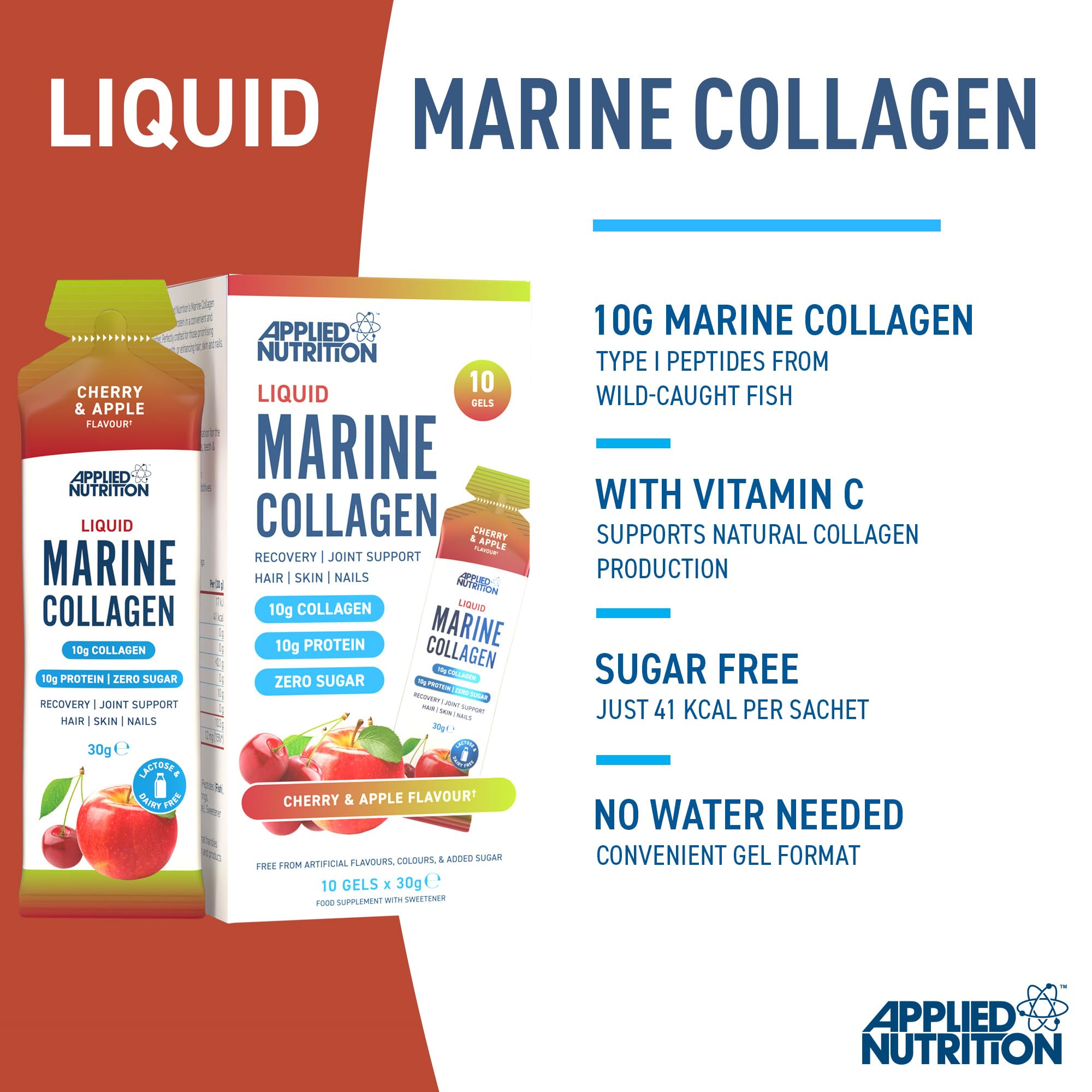 Applied Nutrition Marine Collagen Gels - Halal