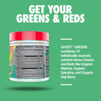 Ghost Greens dietary supplement container with ghost® greens, billion cfu, biocore® optimum