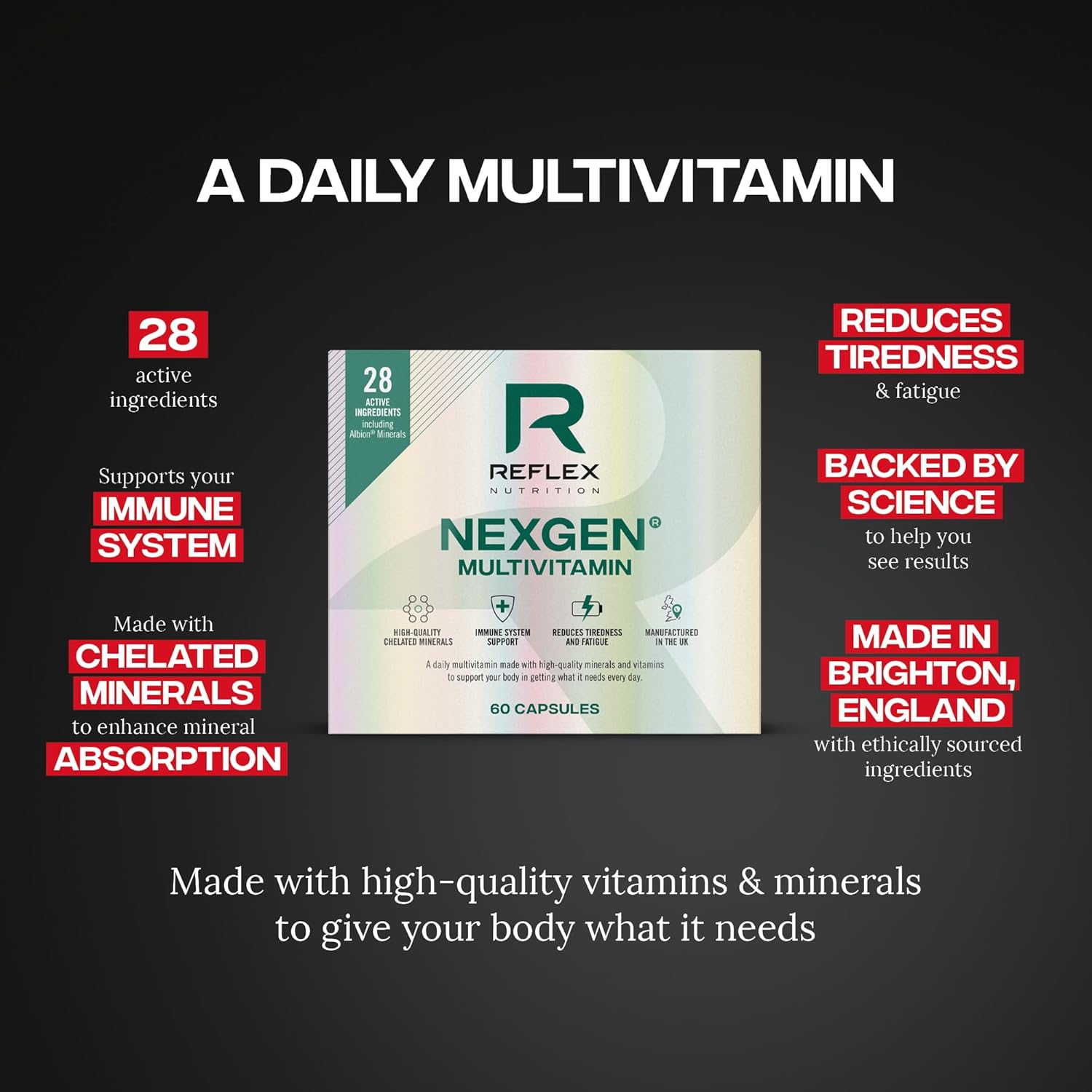 Reflex Nutrition Nexgen - 60 Caps - Multivitamins