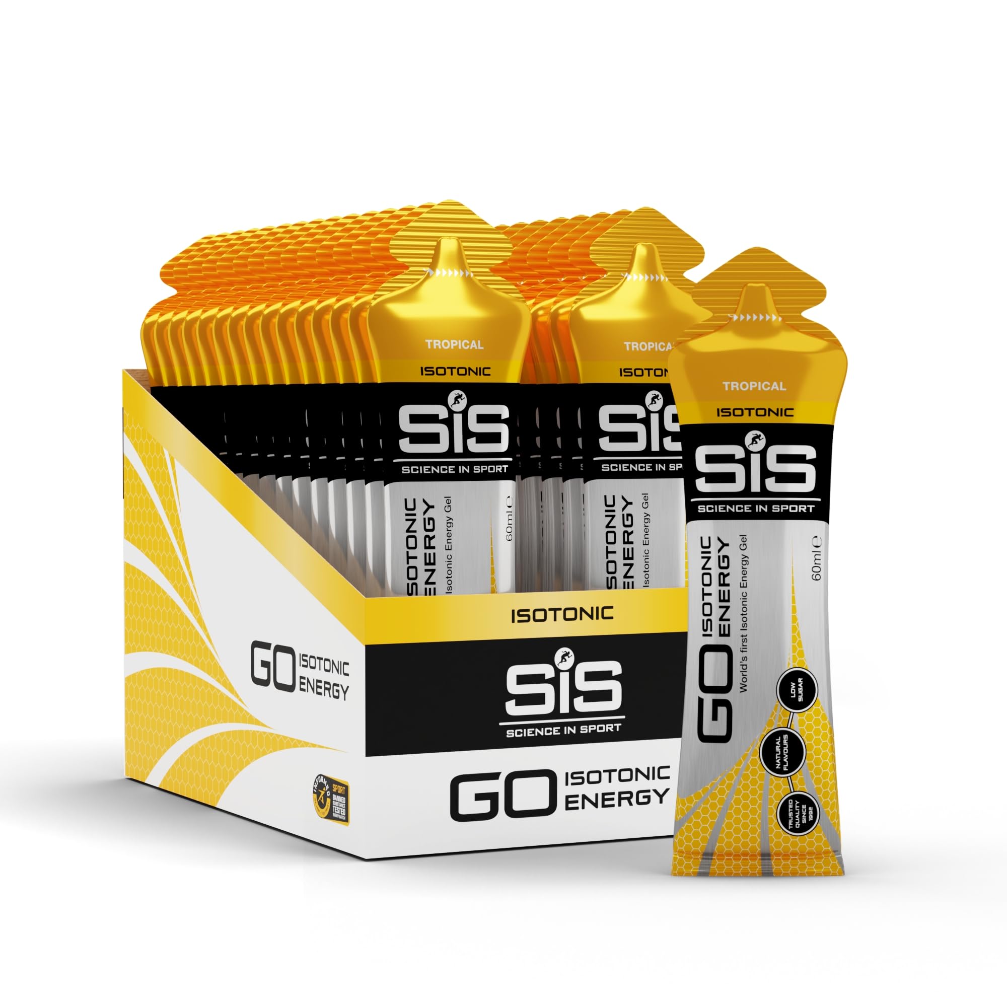SIS Isotonic Gels - 30x60ml / Tropical - Energy Gels