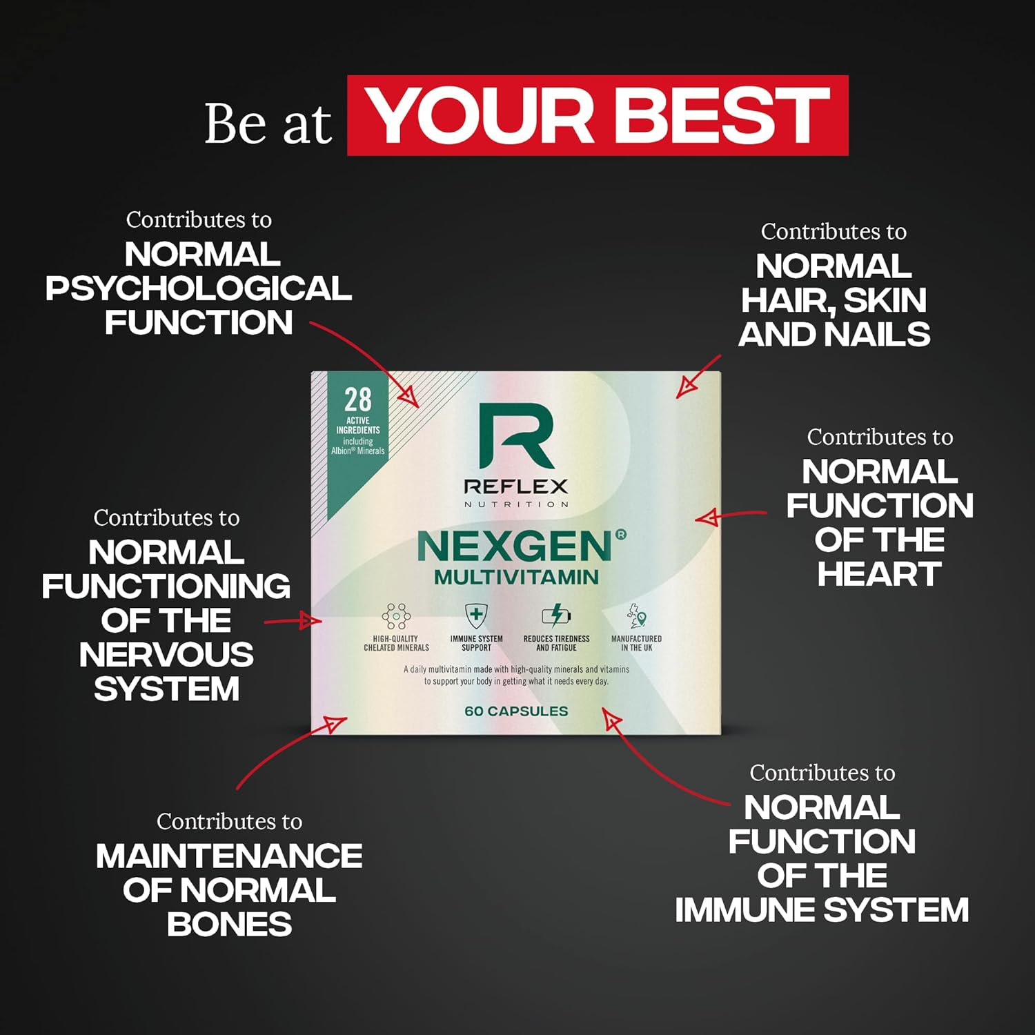 Reflex Nutrition Nexgen - 60 Caps - Multivitamins