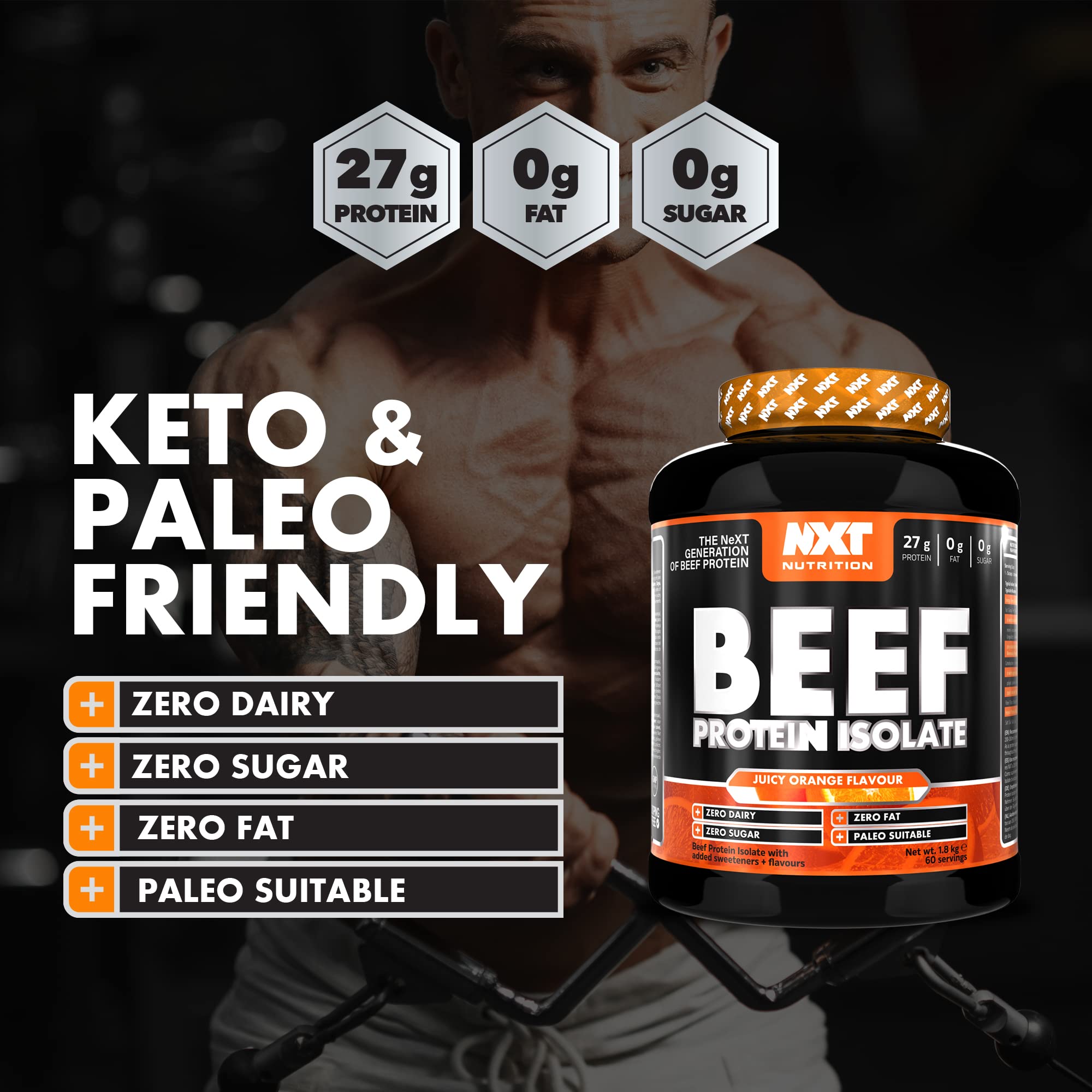 NXT Nutrition Beef Protein Isolate 1.8kg