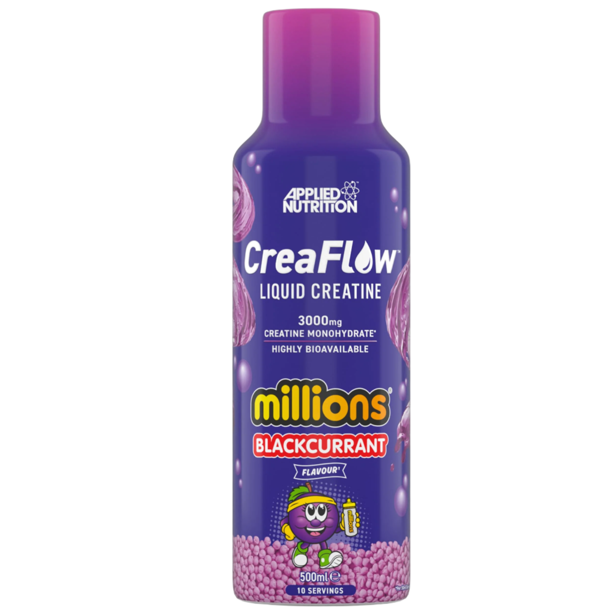 Applied Nutrition Crea Flow Liquid Creatine - 500ml / Million Blackcurrant - Creatine Liquid