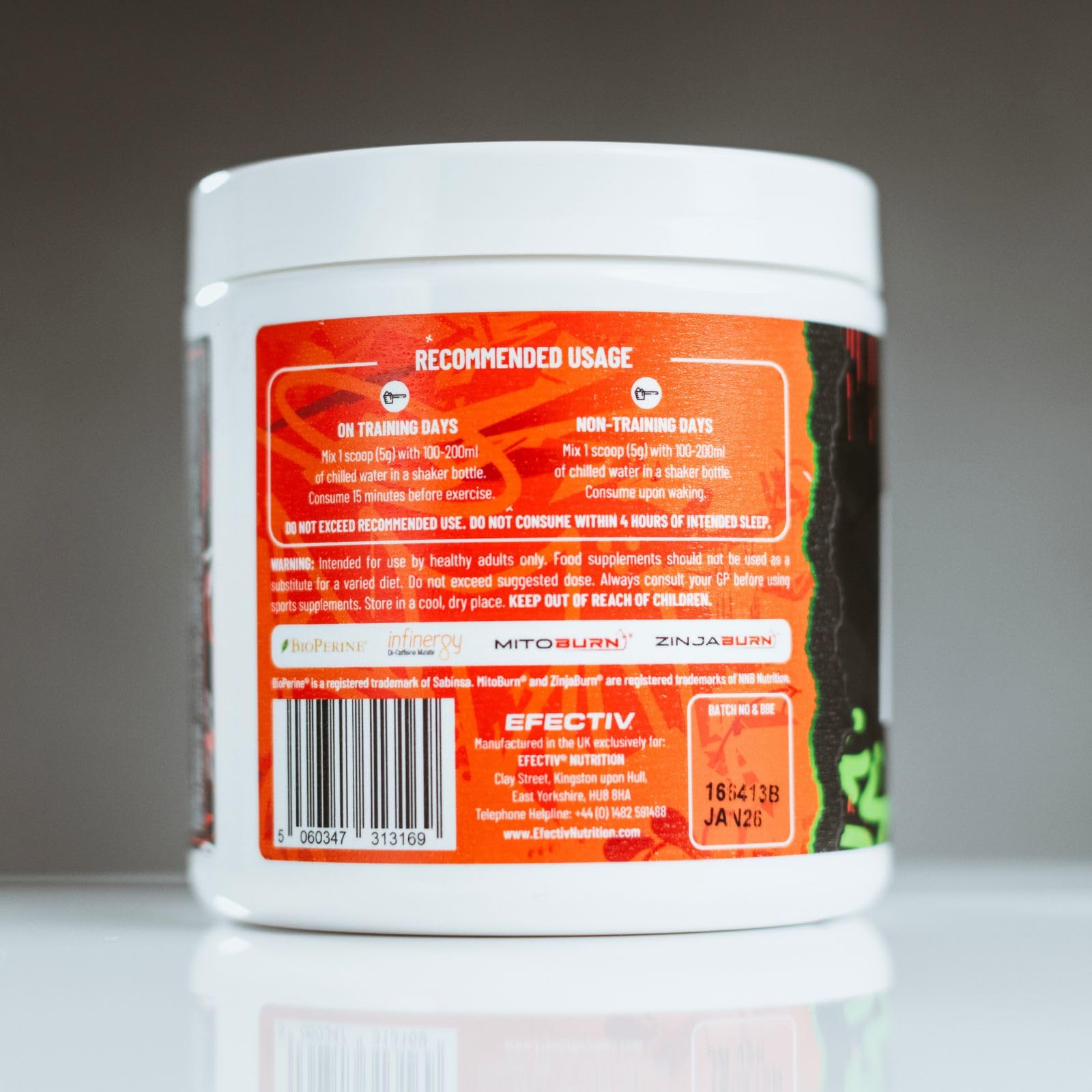 Efectiv Nutrition Burn supplement support fat loss with premium thermogenic formula