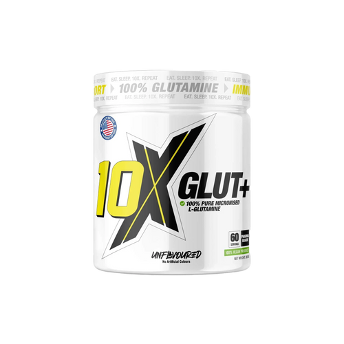 10X Athletic GLUT + - 300g / Unflavoured - Glutamine Powder