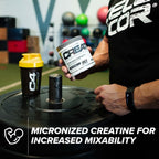 Cellucor Cor-Performance Creatine container showing superior mixability for lean muscle gains