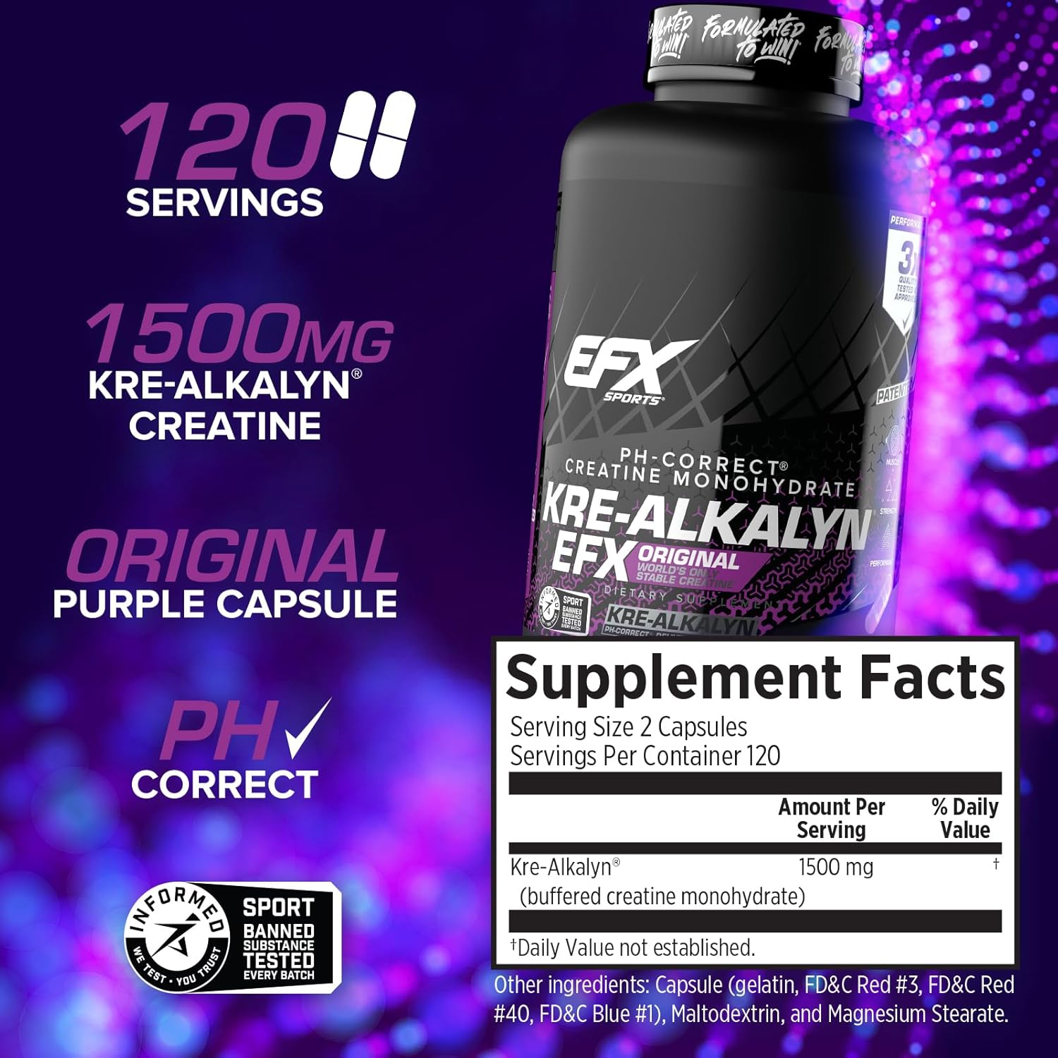 EFX Sports Kre-Alkalyn - Creatine