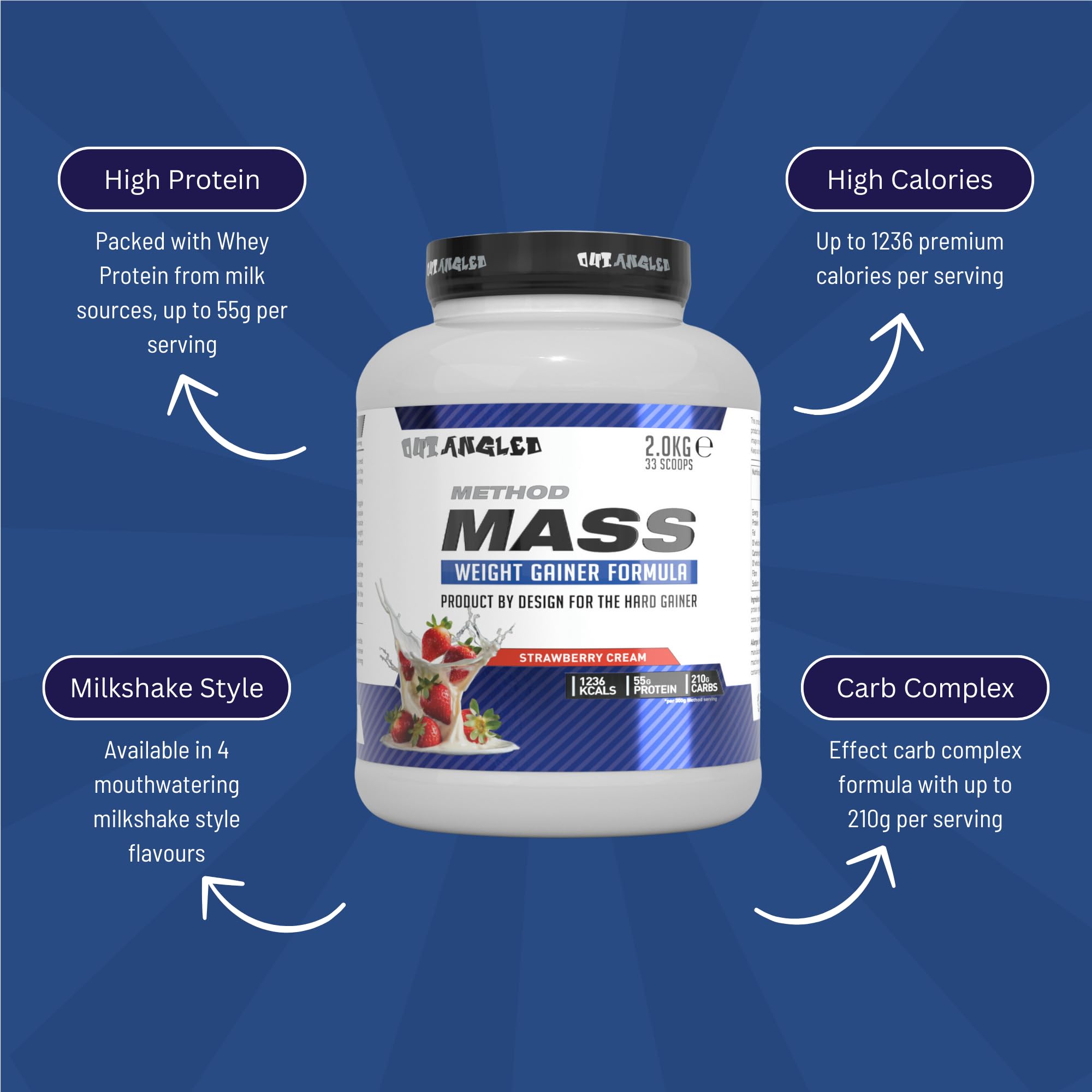 Outangled Method Mass - Weight Gainer Powder