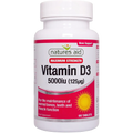 Natures Aid Vitamin D3 5000iu (125ug) High Strength - 60 Tabs - Vitamin D3 Capsules
