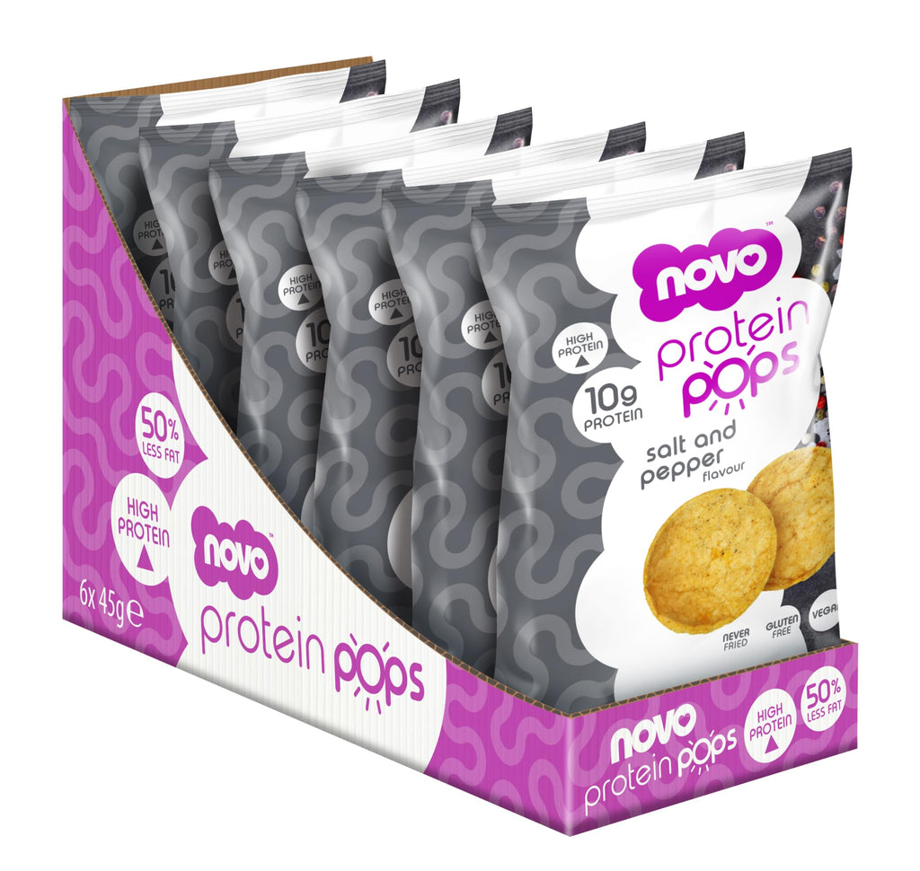 Novo Nutrition Novo Protein Pops - 6x45g / Salt and Pepper - Protein Crisps