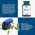 Applied Nutrition Omega halal certified fish oil softgel capsules with eicosapentaenoic acid