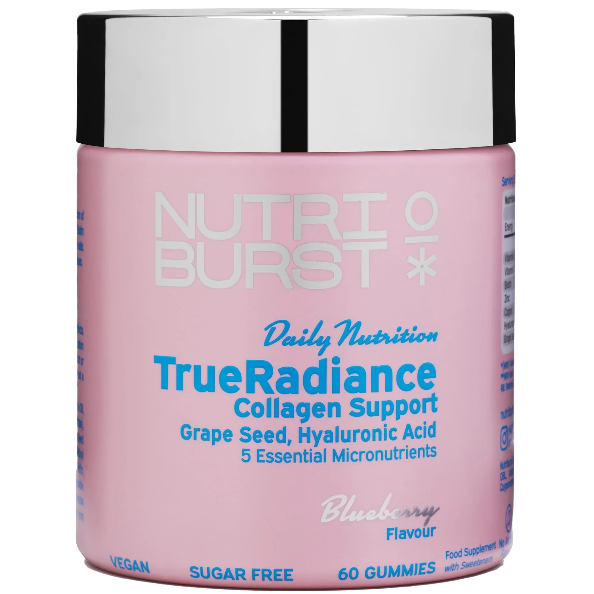 Nutriburst True Radiance - 60 Gummies / Blueberry - Vegan Collagen Gummies