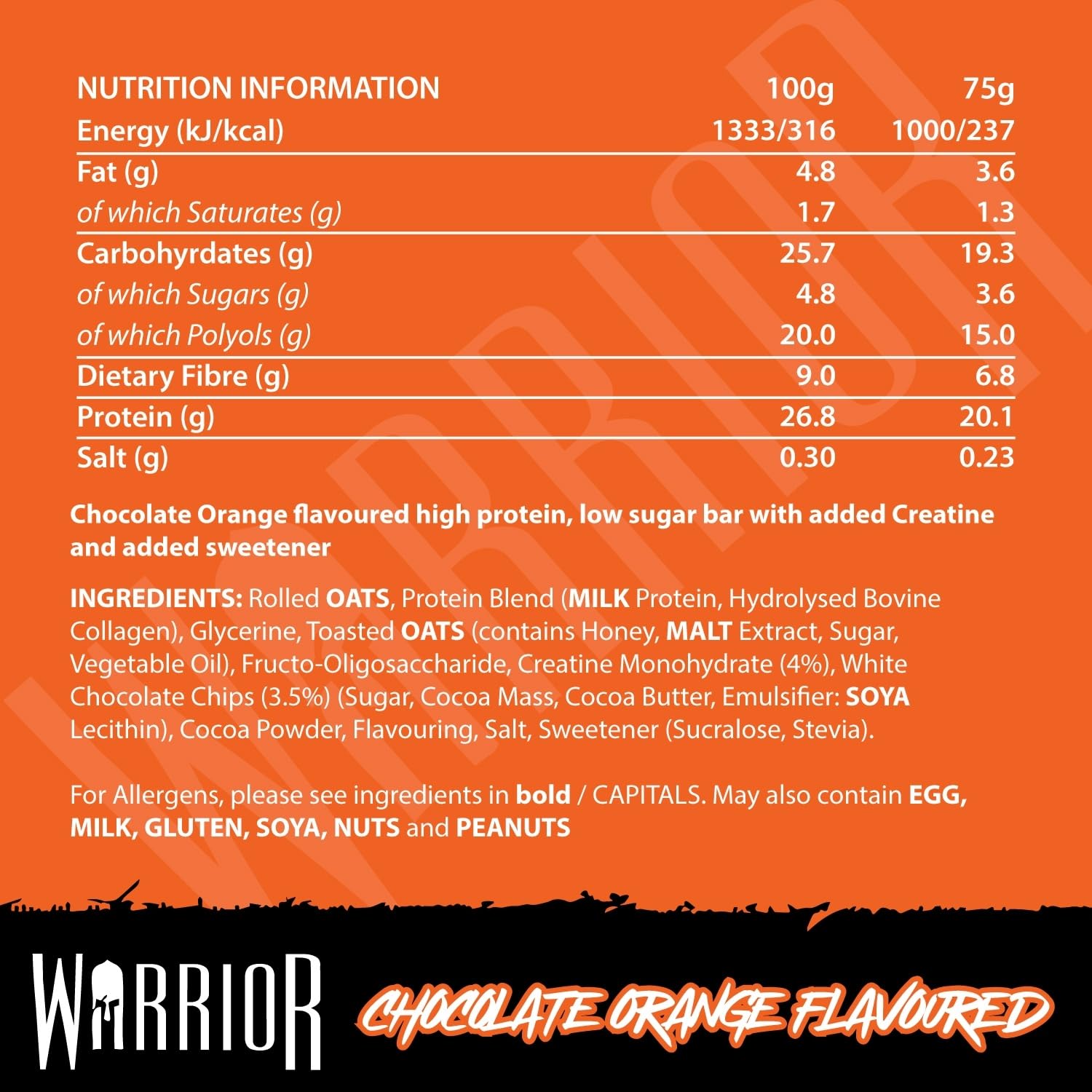 Warrior Creatine Bars - Protein Bars