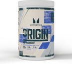 Blue Raspberry Fizz flavored MyProtein Origin Pre-Workout with Citrulline Malate and Beta Alanine