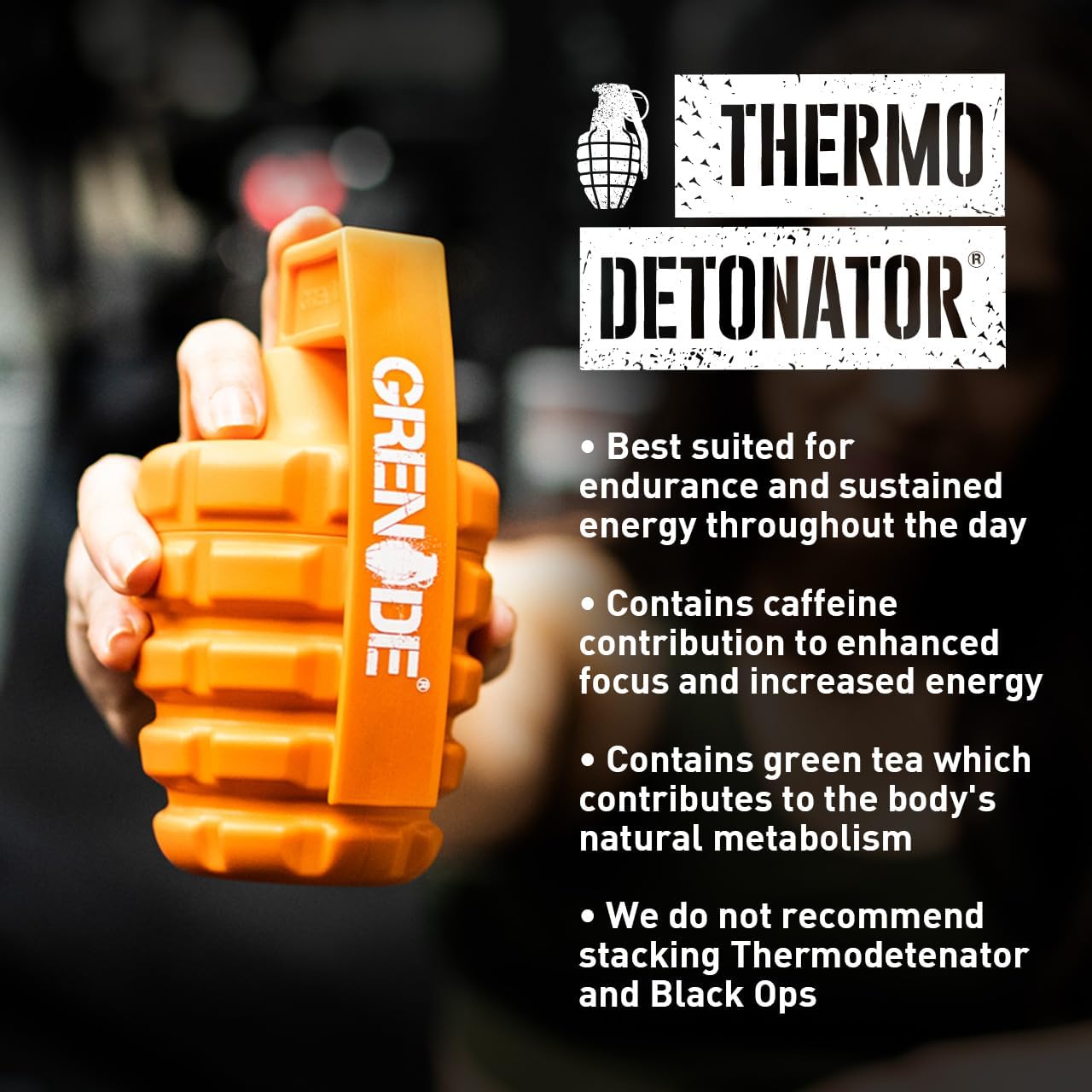 Grenade Thermo Detonator - 100 Caps - Weight Loss Support Capsules