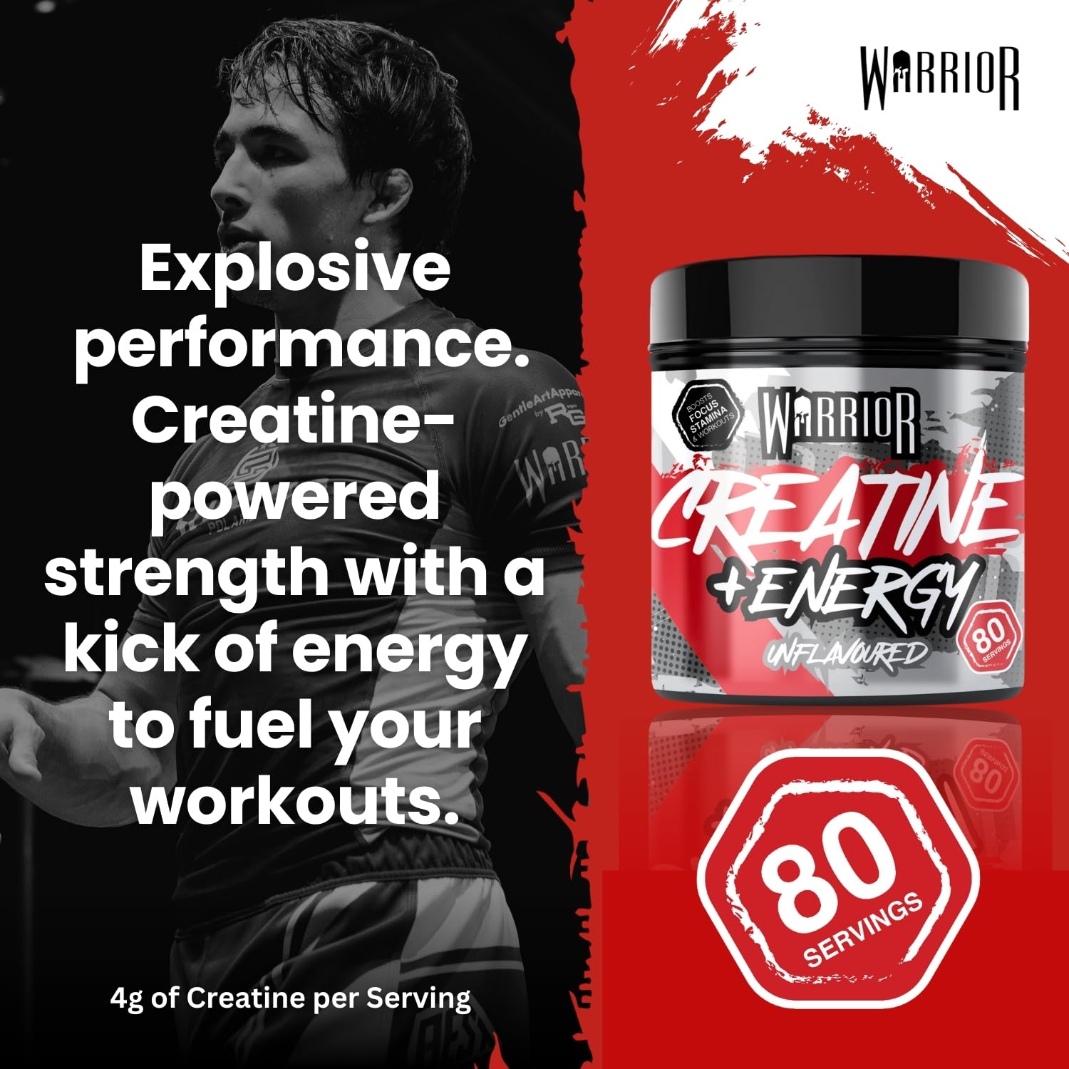 Warrior Creatine Plus Energy - Creatine Powder
